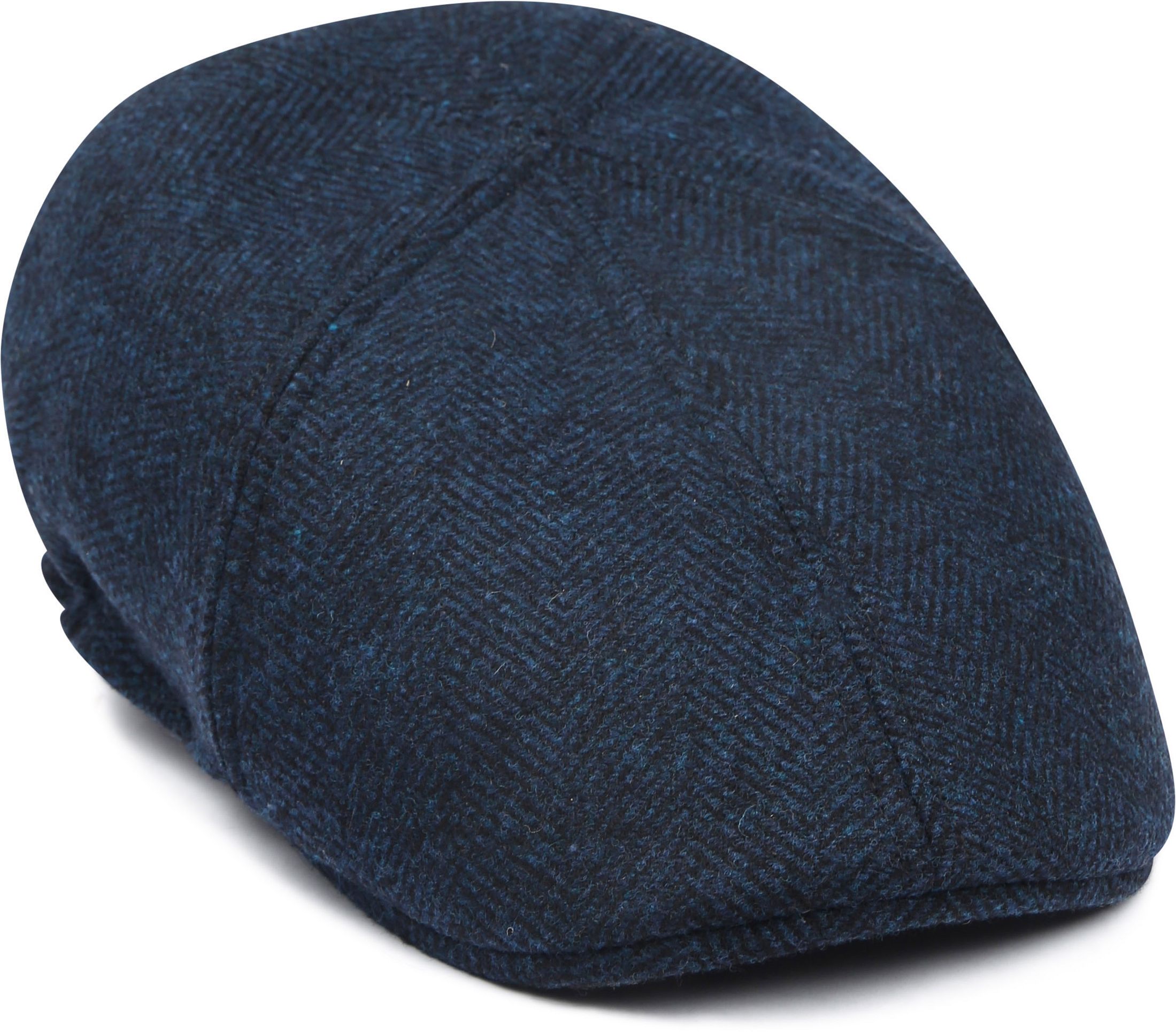 Suitable Flat Cap Wool Herringbone Navy FLCAP-LMBS-STBL-013 order online | Suitable