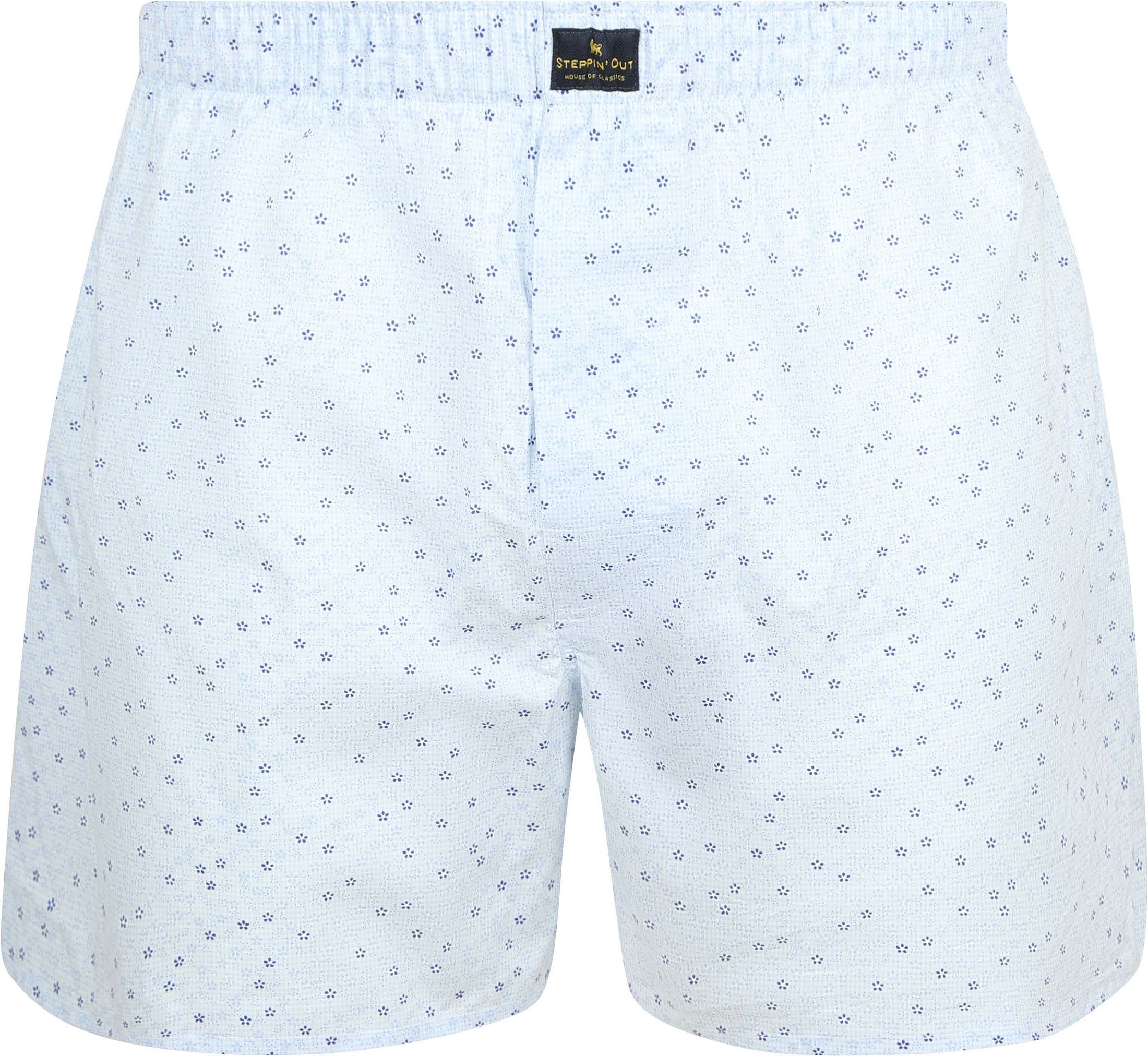Steppin' Out Boxershorts Flower Blå BOX-STEPP-19