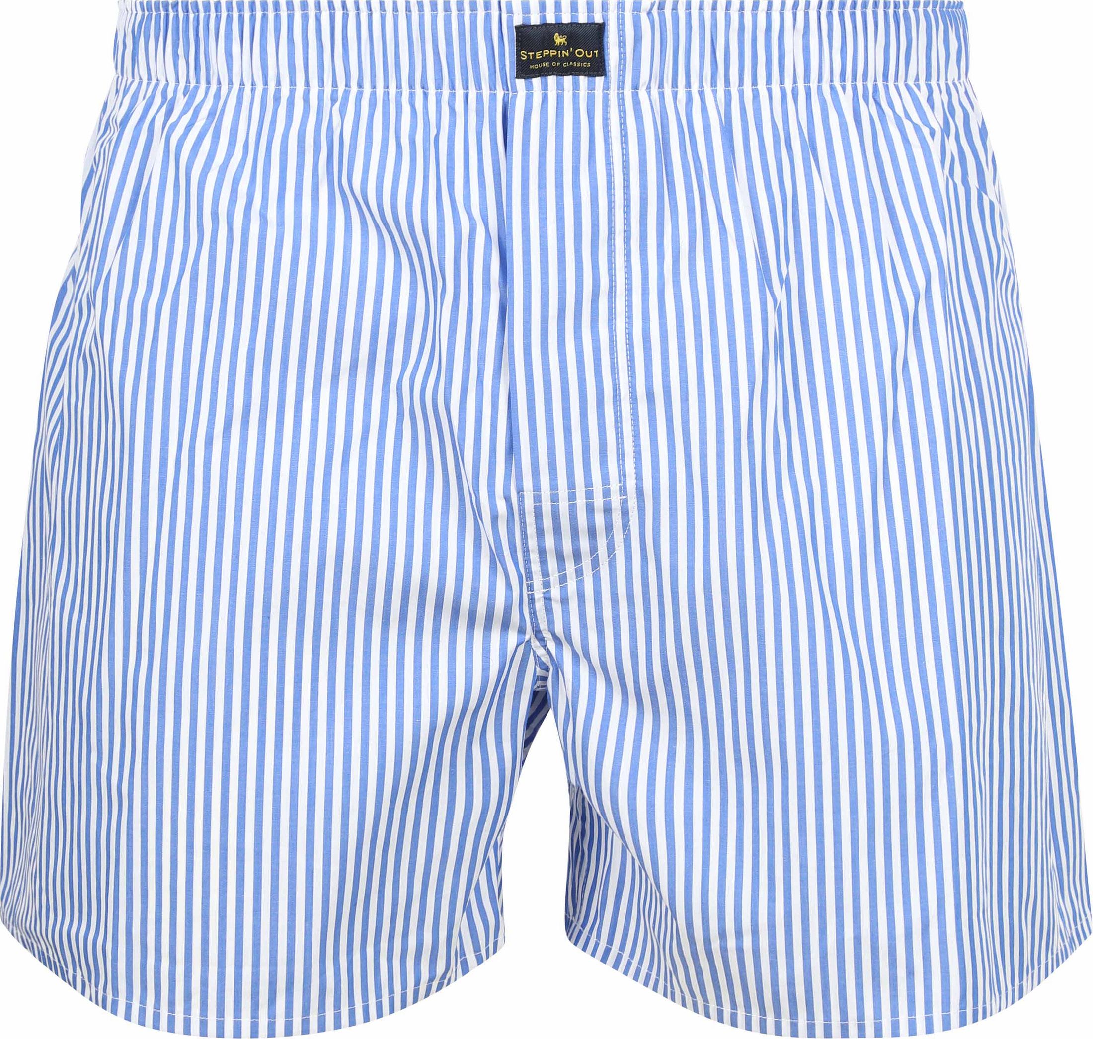 Køb Steppin' Out Boxershorts Stripe Blå BOX-STEPP-17 | Suitable
