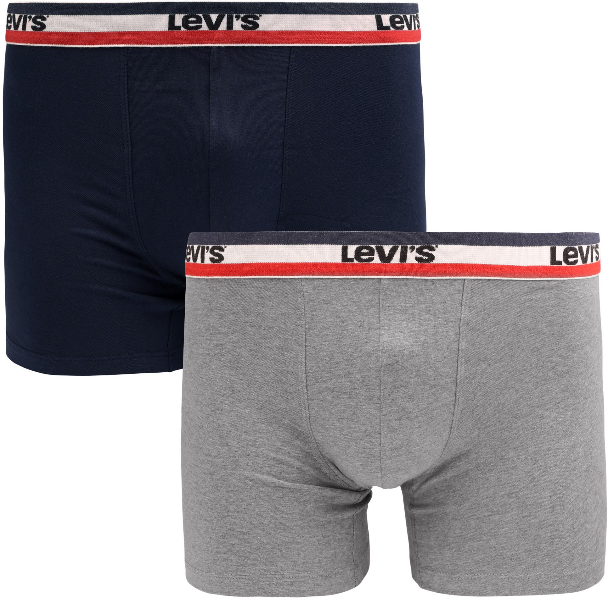 Levi's Korte Boxershorts 2-pakk Marinen Grå 701223908-002