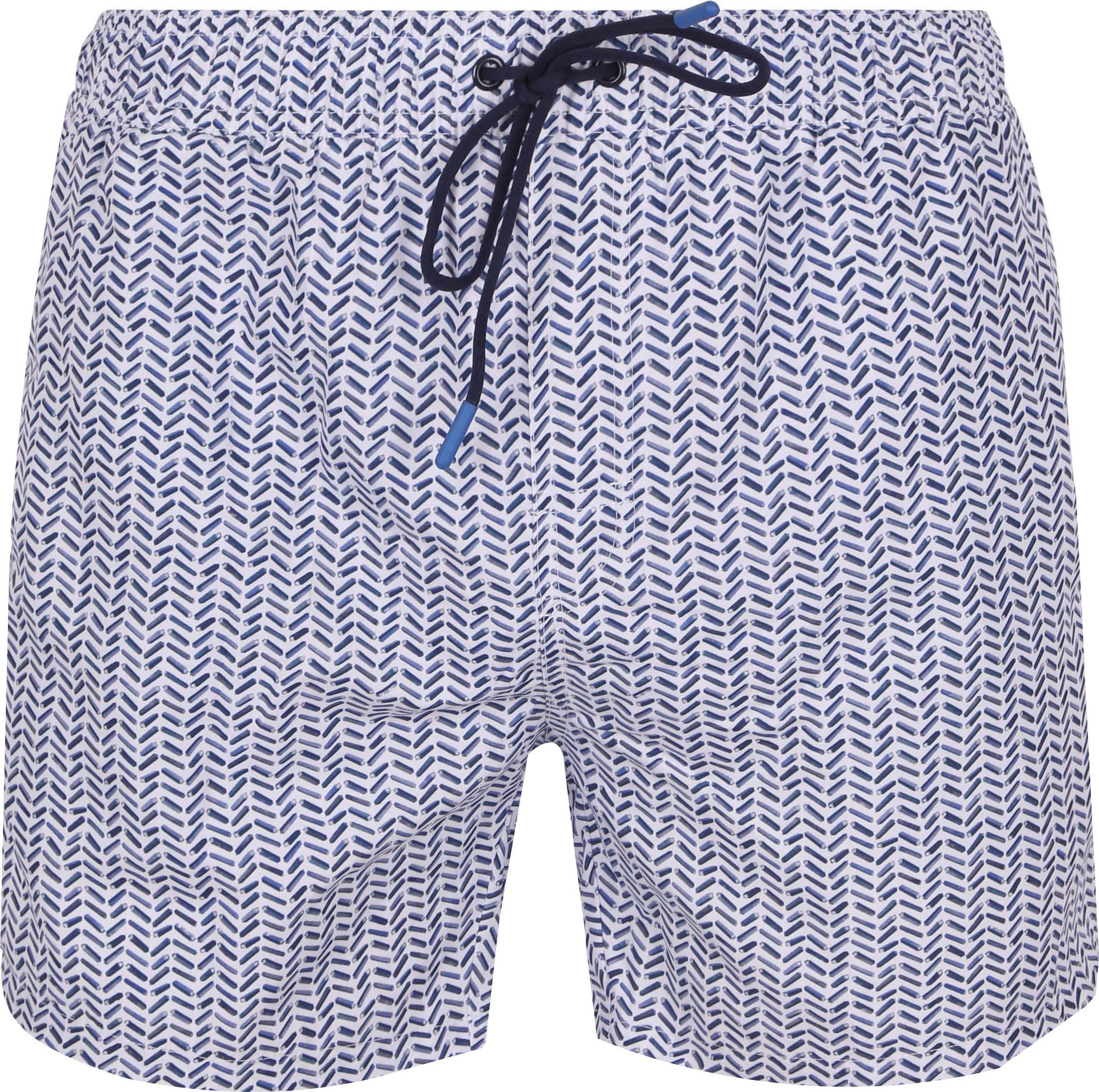 R2 Amsterdam Short de Bain Impression Bleu commander en ligne | 124.SWIM.003-014 | Suitable Luxembourg