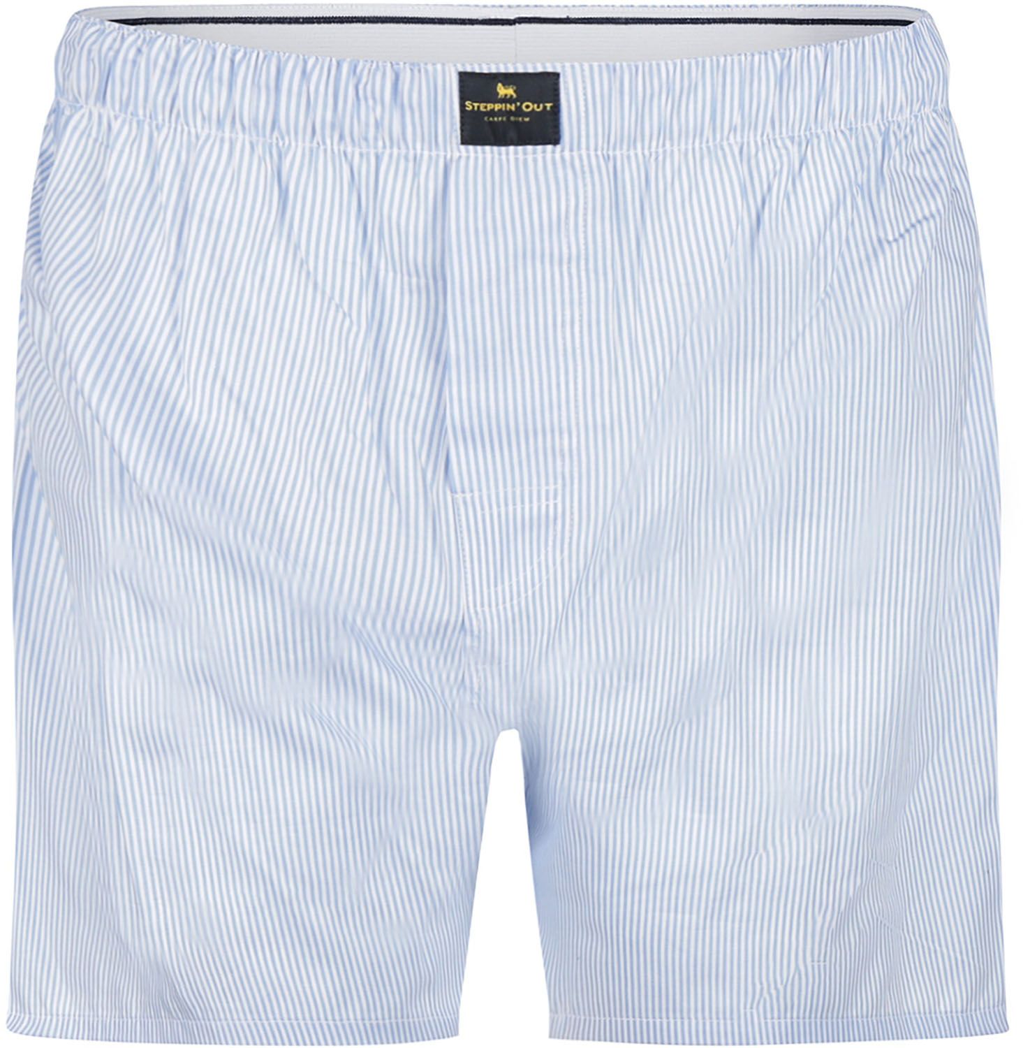 Steppin' Out Boxershort Poplin Streep Lichtblauw SM1601.0007-2001 kopen | Suitable