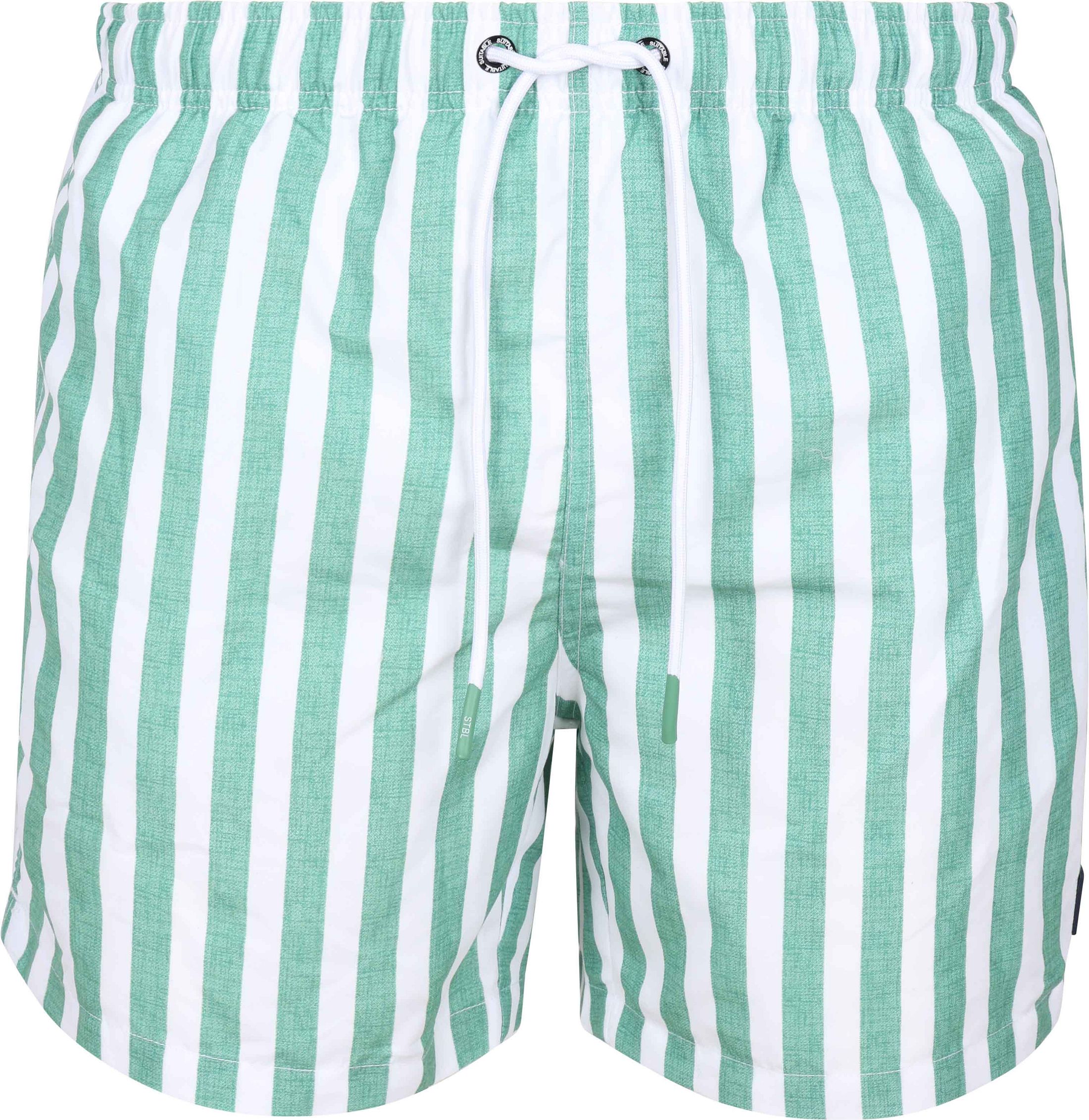 Køb Suitable Badeshorts Big Strejf Grøn  | Suitable