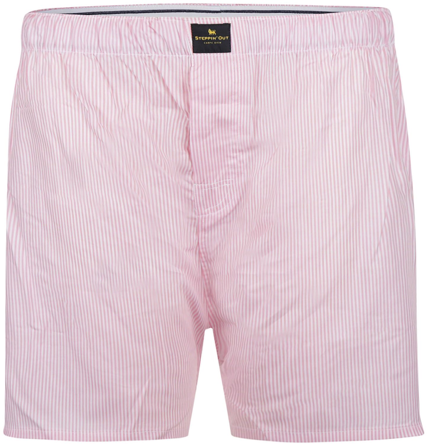 Steppin' Out bokser Poplin Stripe Light Pink SM1601.0003-8001