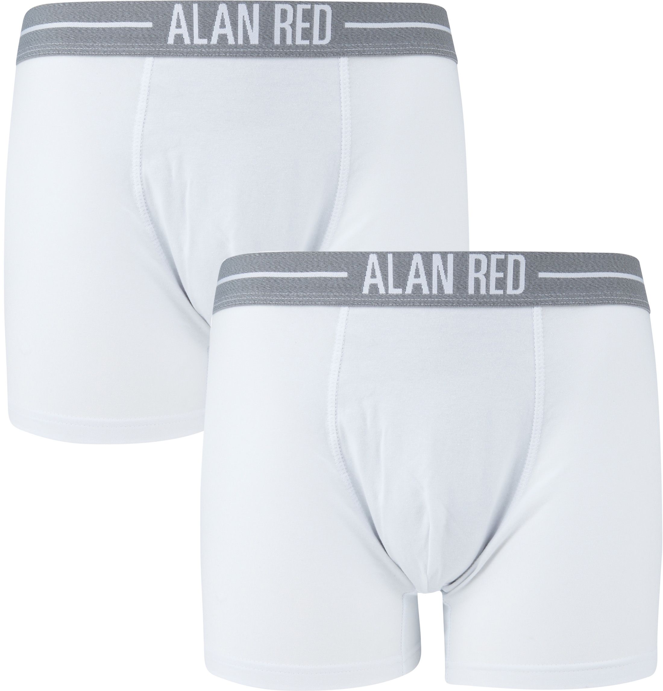 Alan Red Boxershorts Vit 2Pack 7001-01 Boxer Lasting