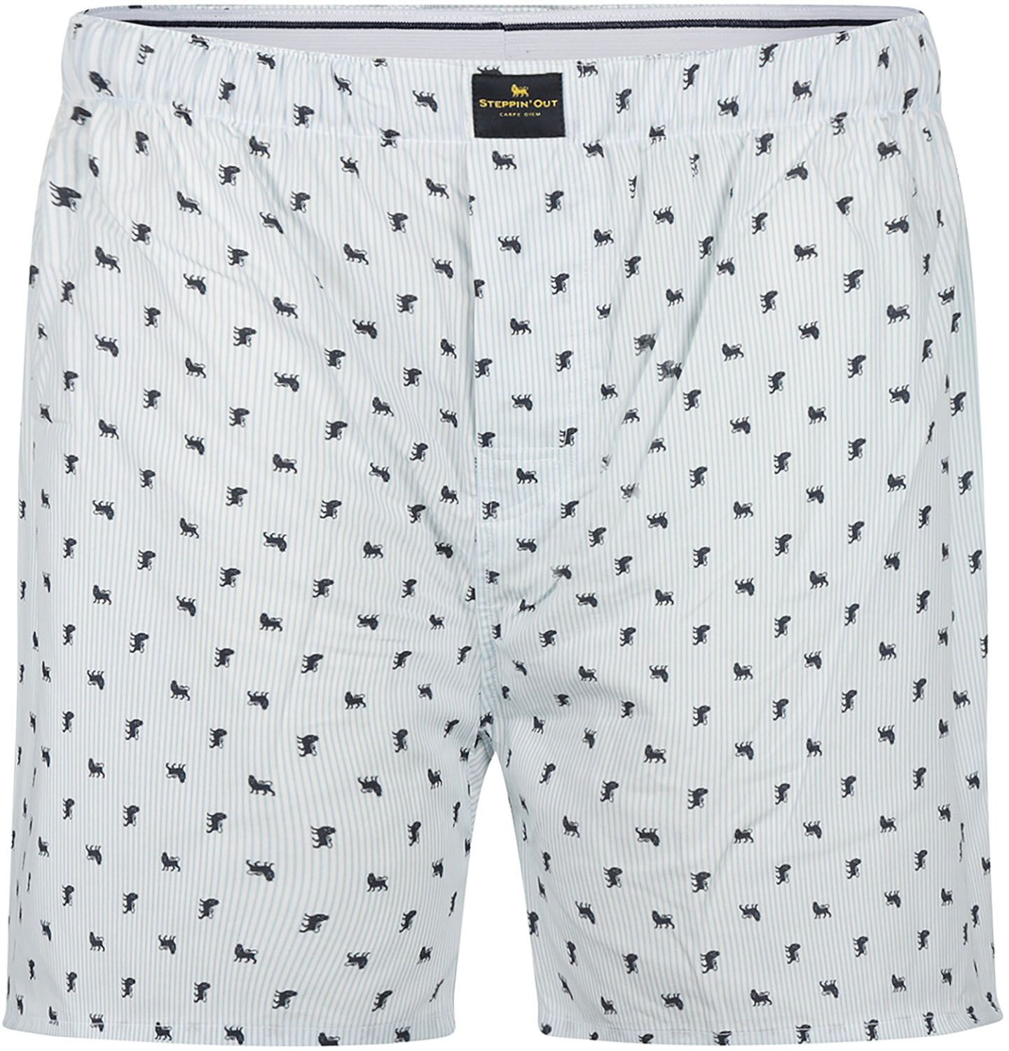 Steppin' Out Boxershort Print Lichtblauw SM1601.0006-2001 kopen | Suitable