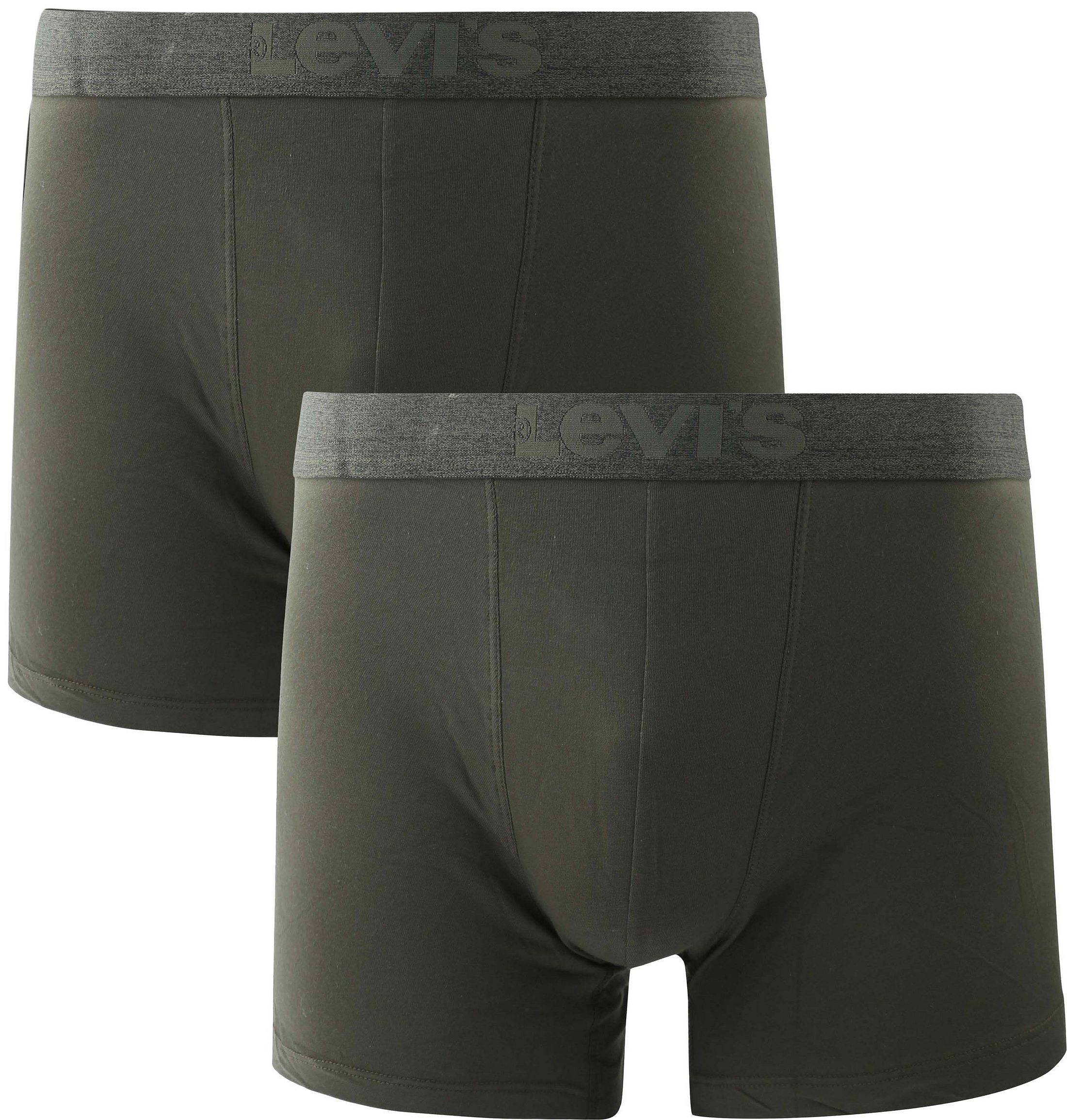 Levi's Boxershorts 2-Pack Uni Olijfgroen 701203923-003 kopen | Suitable
