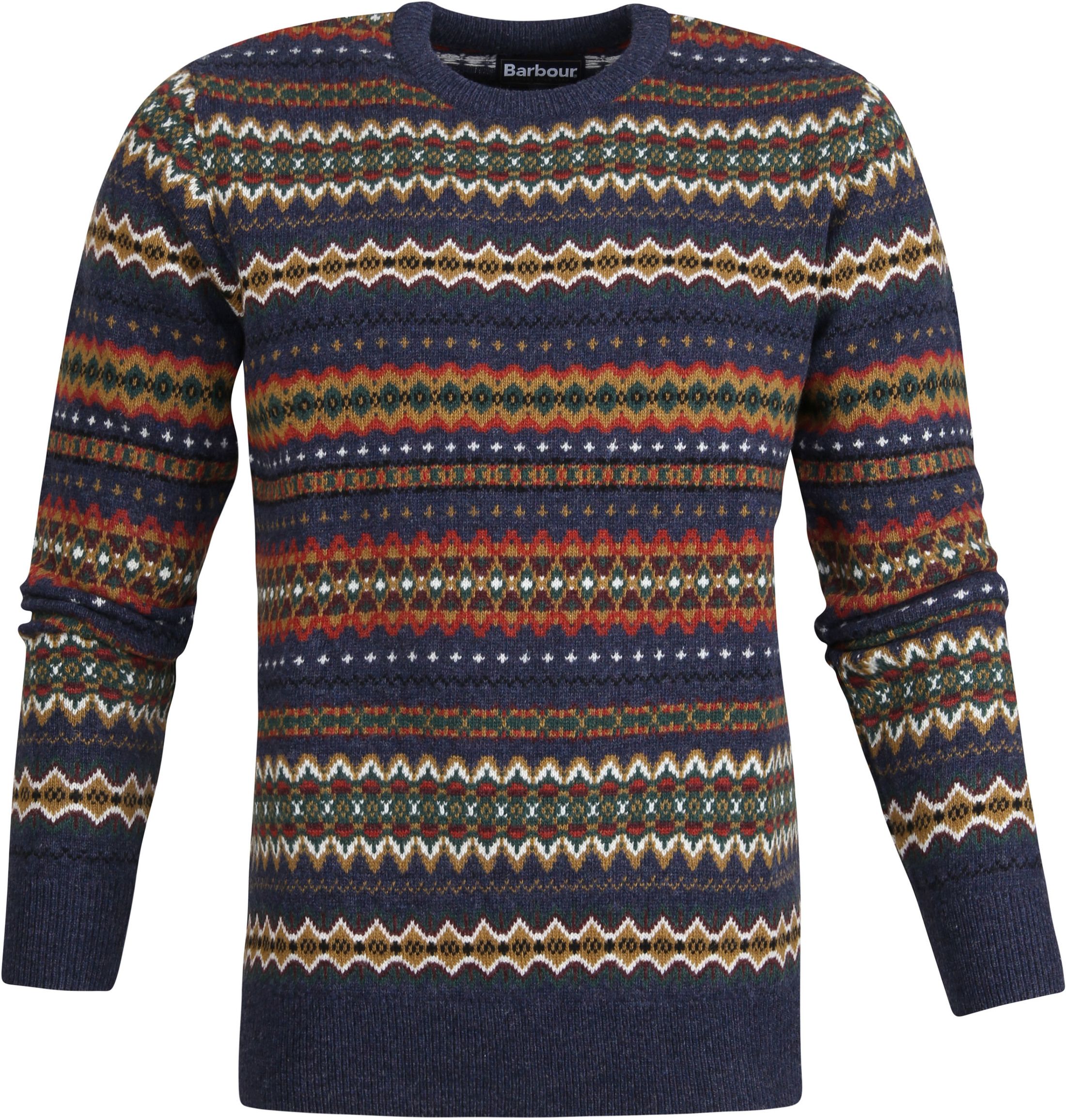 Barbour Pullover Fairisle Wol Dessin MKN1027-NY72 kopen | Suitable