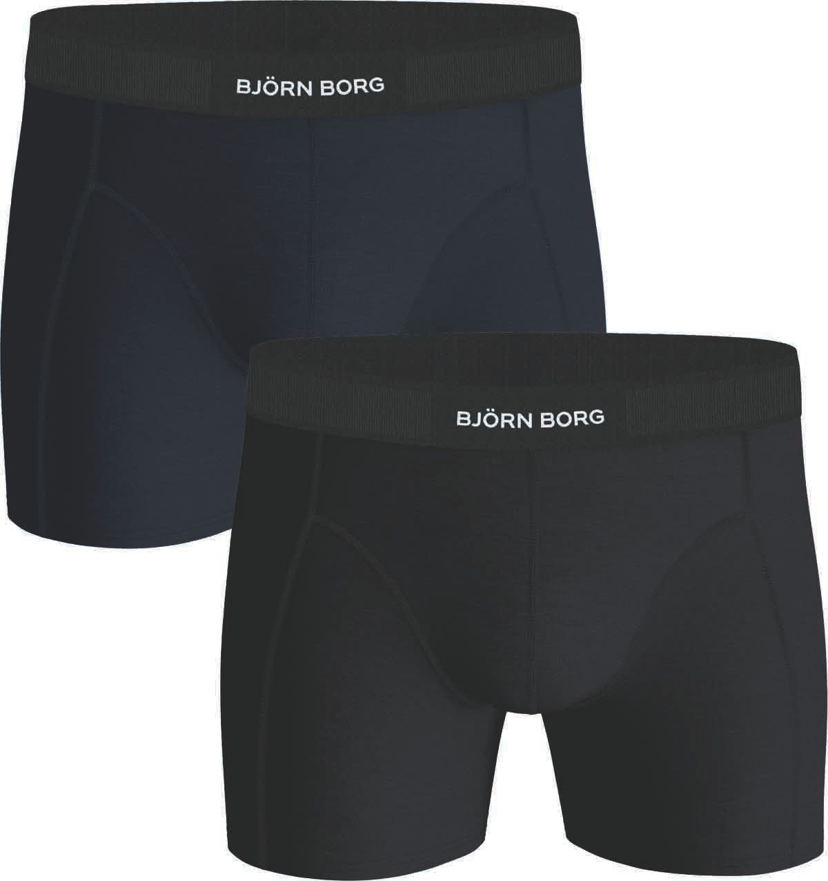 Björn Borg Boxershorts 2-pack Zwart/Blauw 10001298-MP004