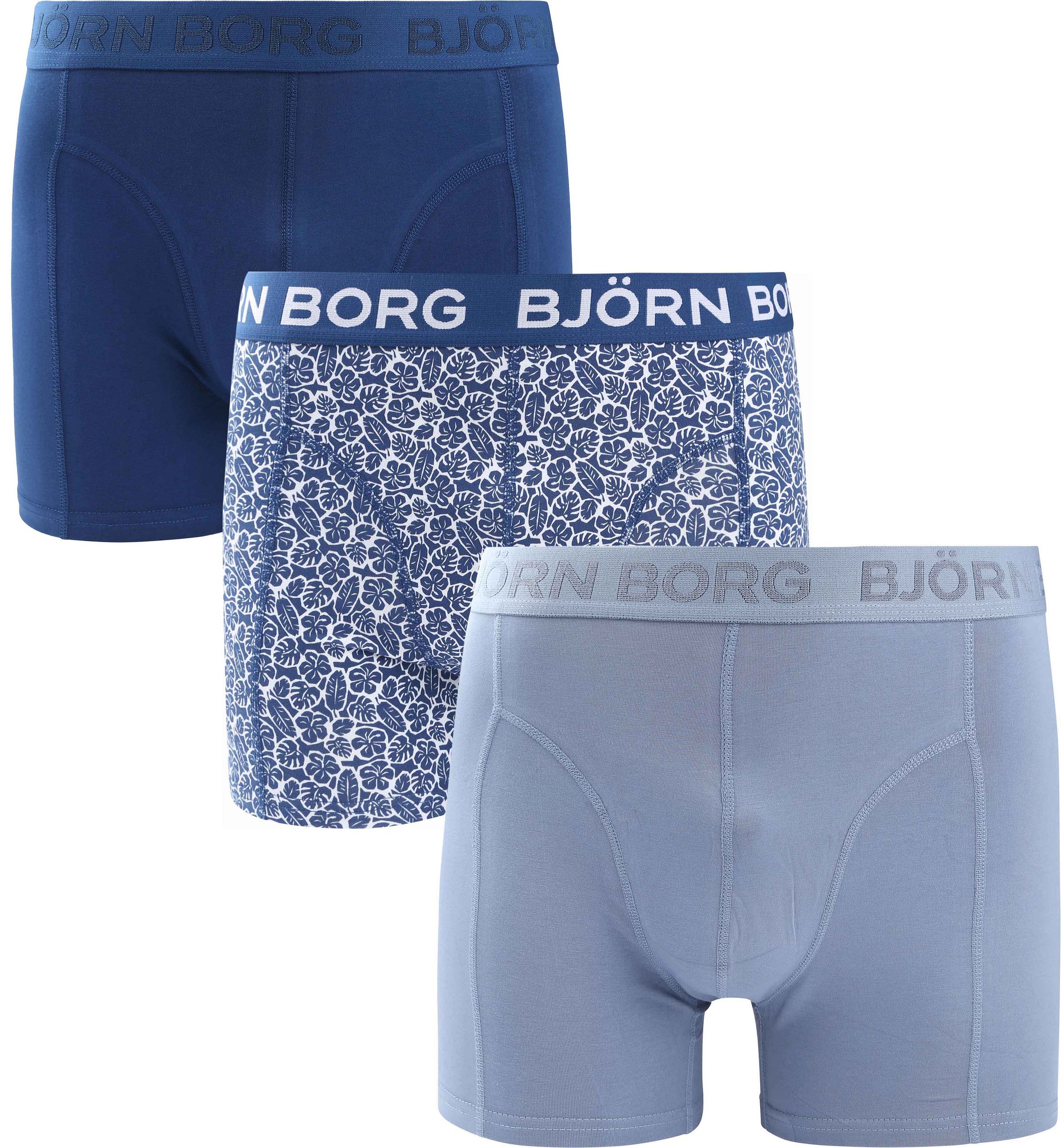 Björn Borg Boxershorts 3-pack i Stretch Blå 10004233-MP004