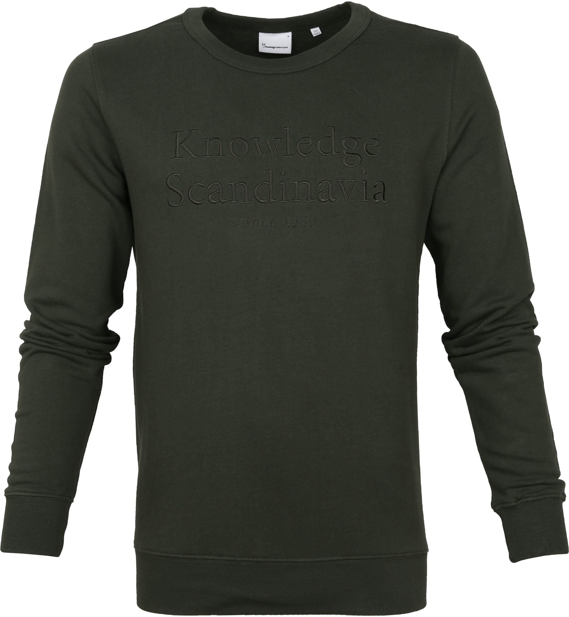 KnowledgeCotton Apparel Sweter Ciemnozielony 30511-1090 