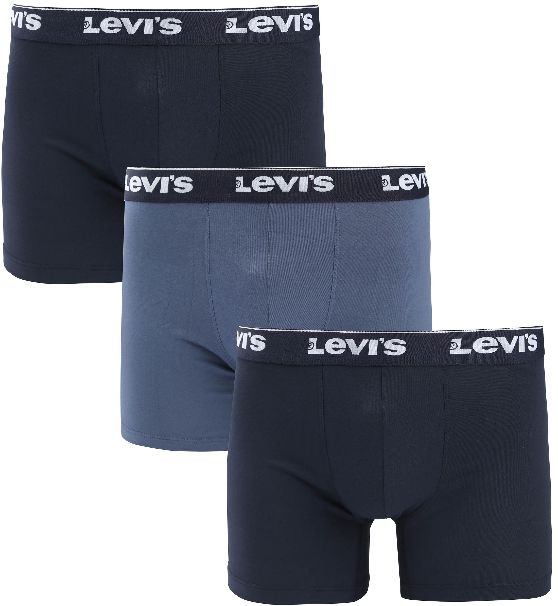 Levi's Boxershorts 3-Pack Ensfarvet Navy Combo 701236673-002