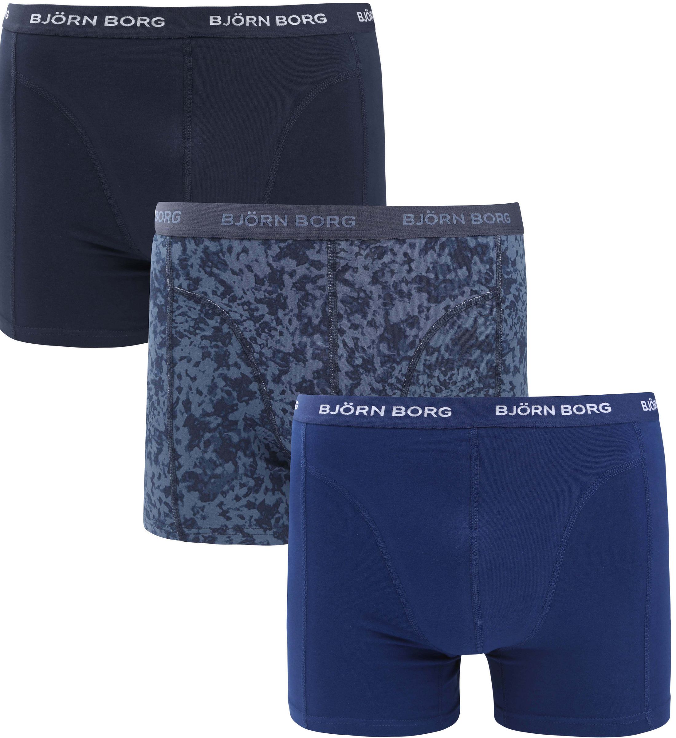 Bjorn Borg Cotton Stretch Boxers 3Pack Bleu Foncé 10004232-MP007 commander en ligne | Suitable
