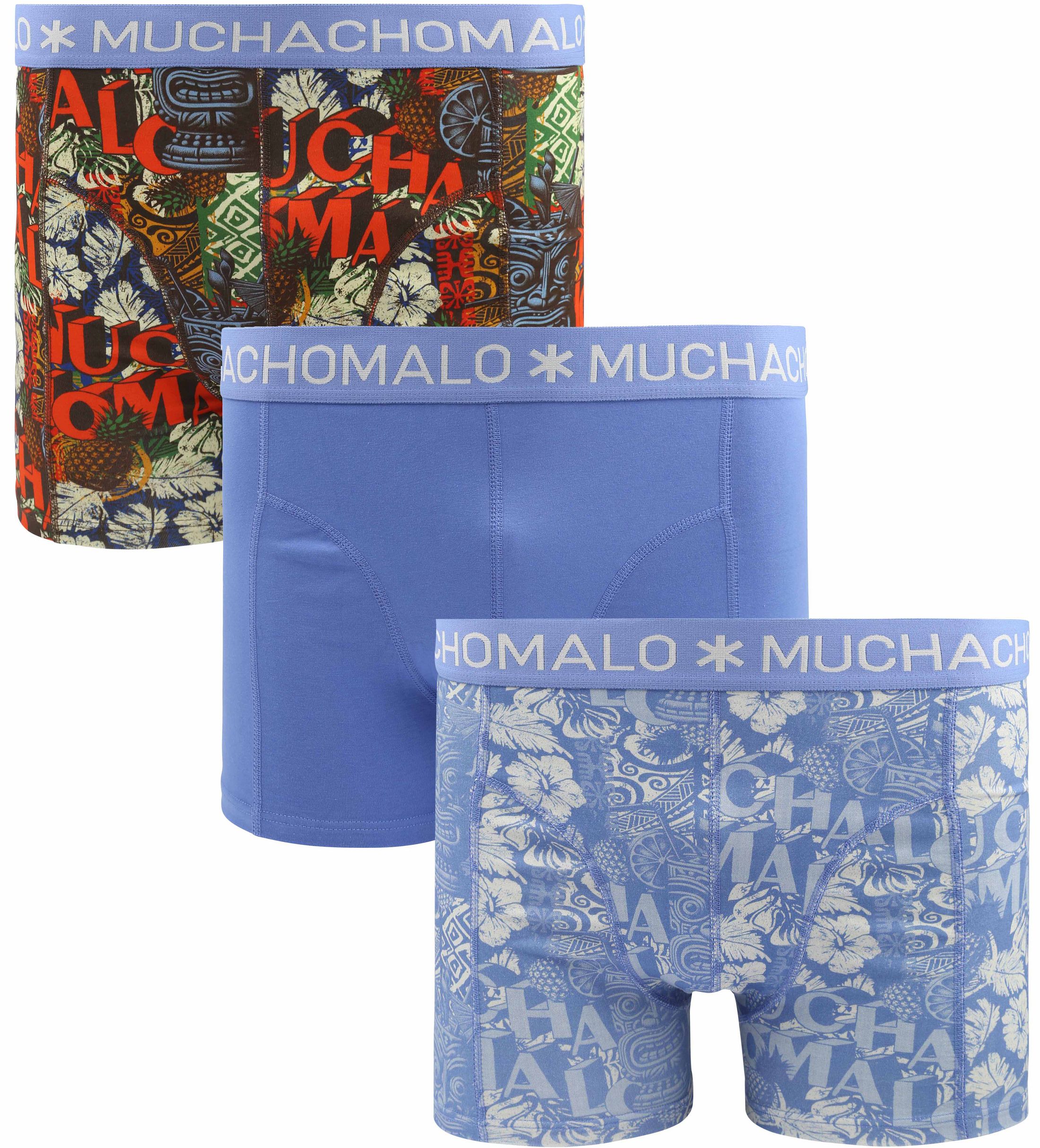 Muchachomalo Boksertruser 3-Pakke Tiki U-TIKI1010-01-Print/Print/Blue