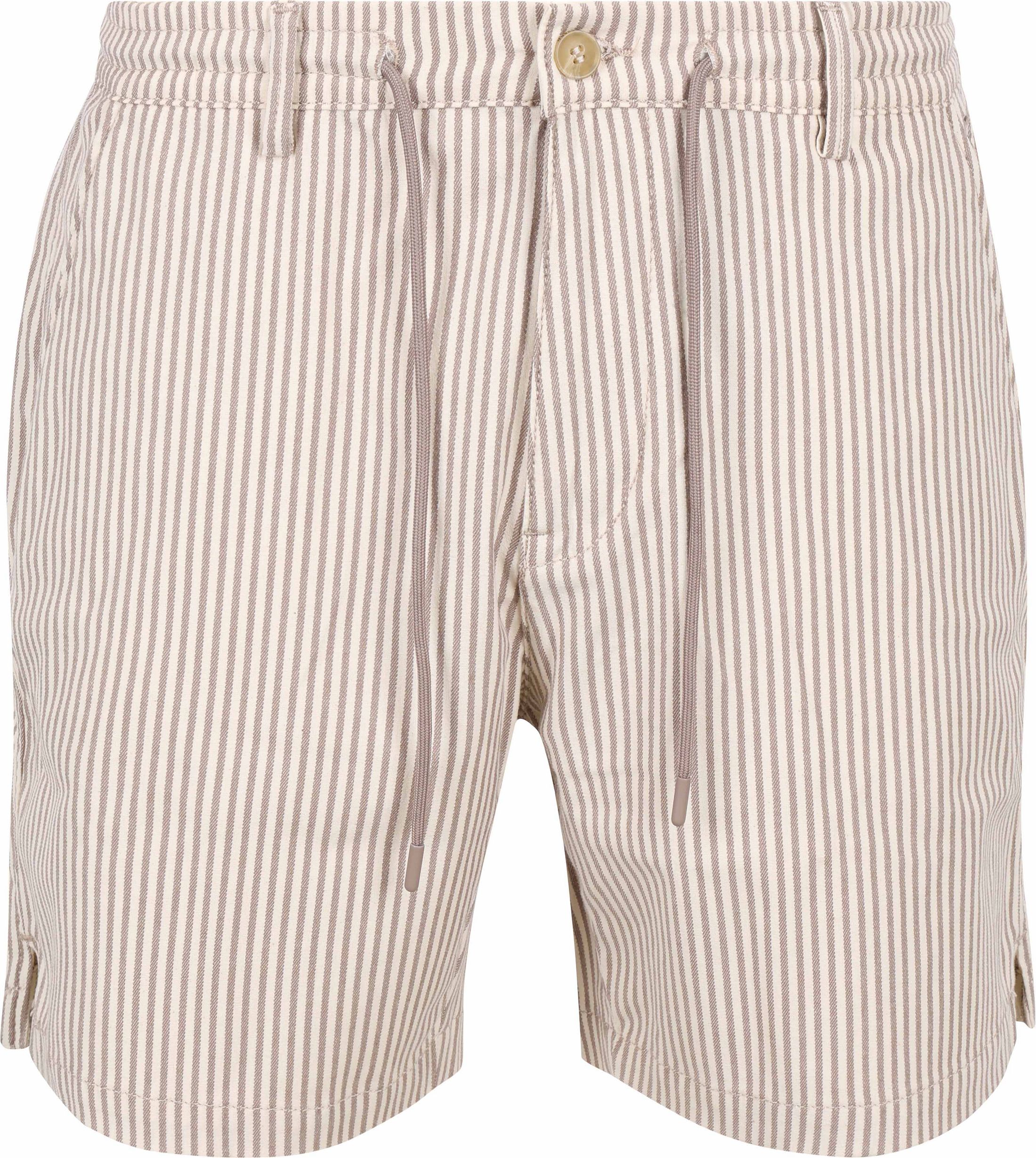 Vanguard Relaxed Short Stribet Beige måle 38