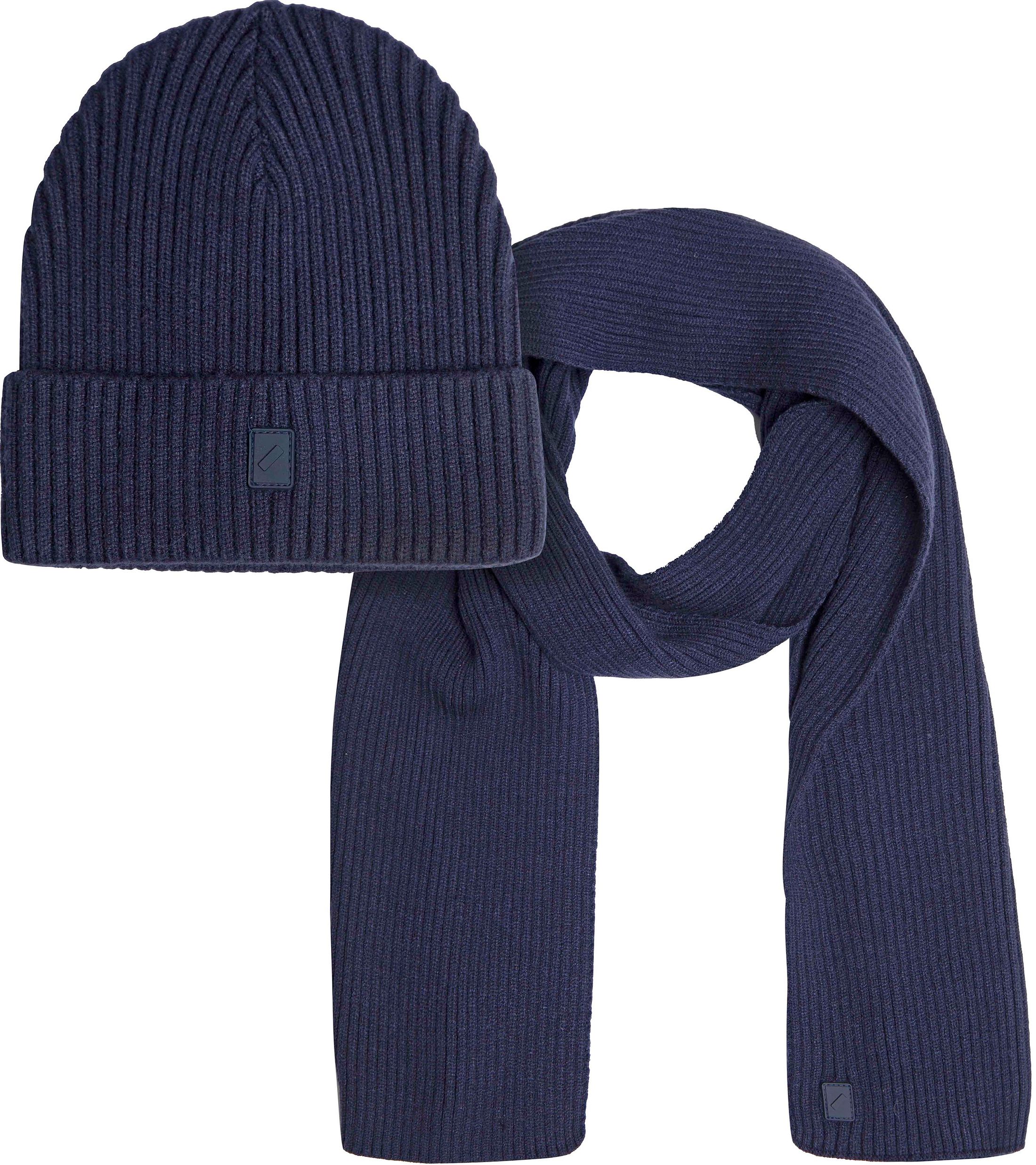 Suitable Muts en Sjaal Navy MUSC-BeanieShawl-Visc-23-02 kopen | Suitable