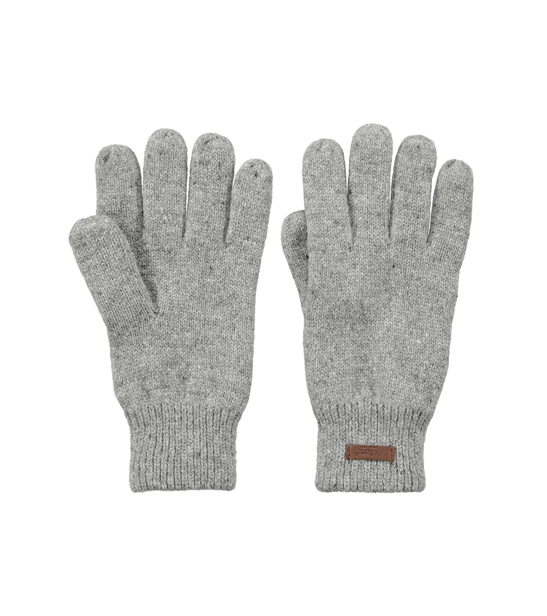 Barts Men's Grey Haakkon Wool Fleece Lined Ribbed Cuff Gloves - Size M/L - Image 2