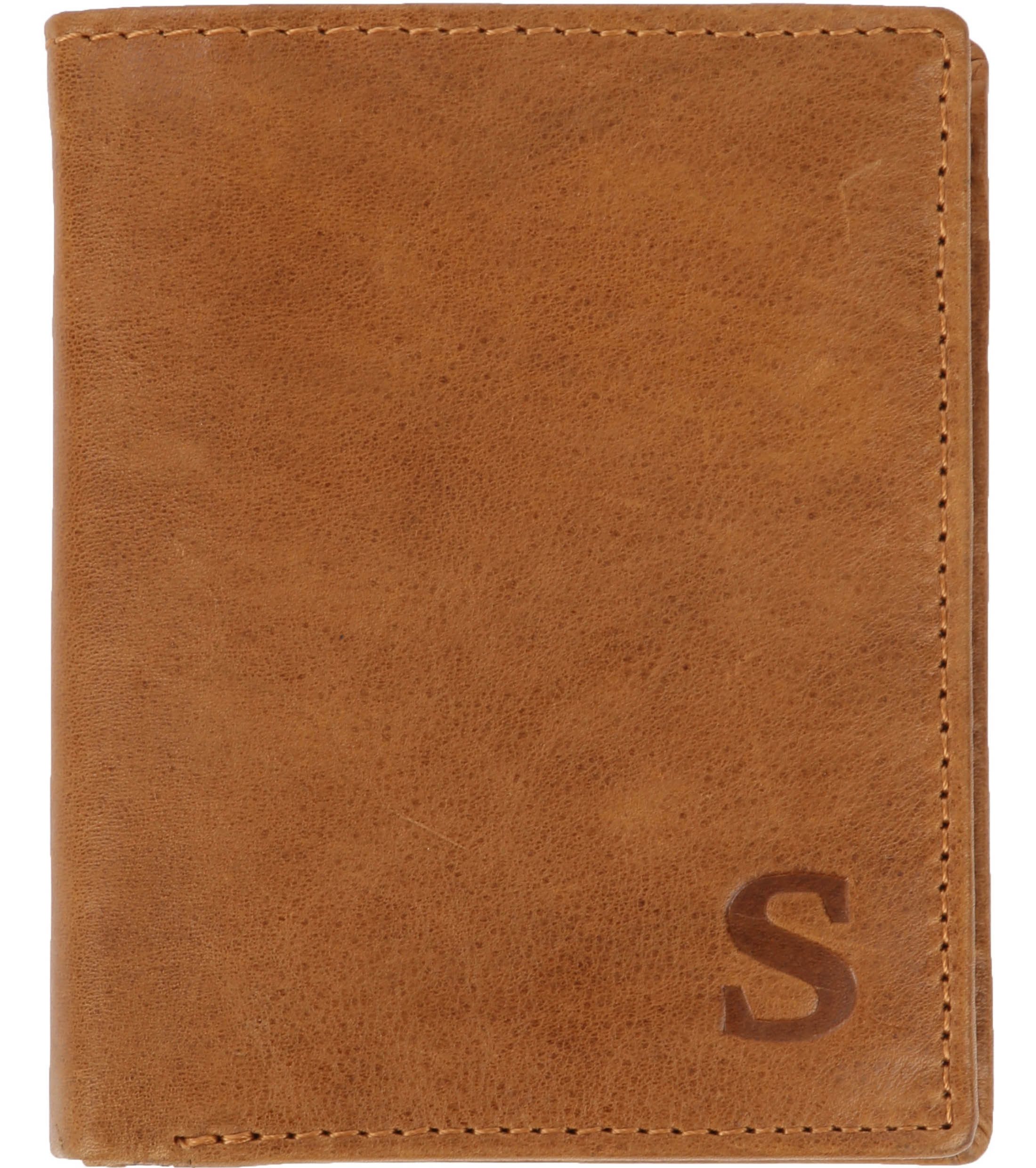 Suitable Brieftasche Nikkei Hellbraun Leder - Skim Proof 1104-Nikkei Camel kaufen | Suitable