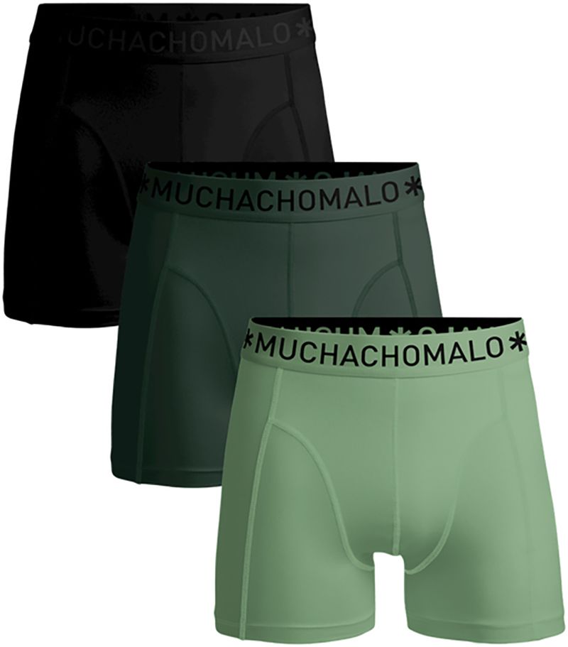 Muchachomalo Boxer-shorts Lot de 3 Solid Vert 582 SOLID1010-582-6036 commander en ligne | Suitable