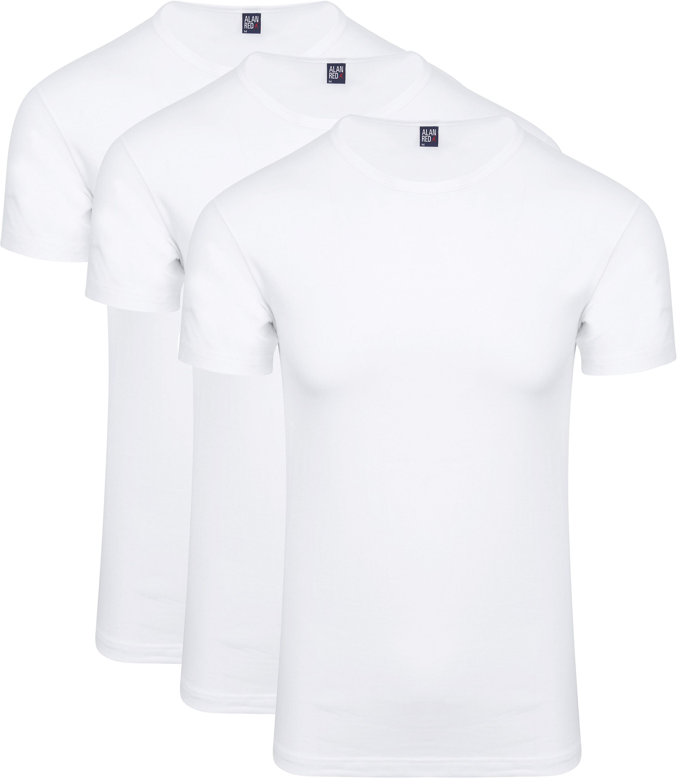 Køb Alan Red Ottawa T-shirt Stræk Hvid (3-pakke) 6680/3P/01 Ottawa T-Shirt White | Suitable