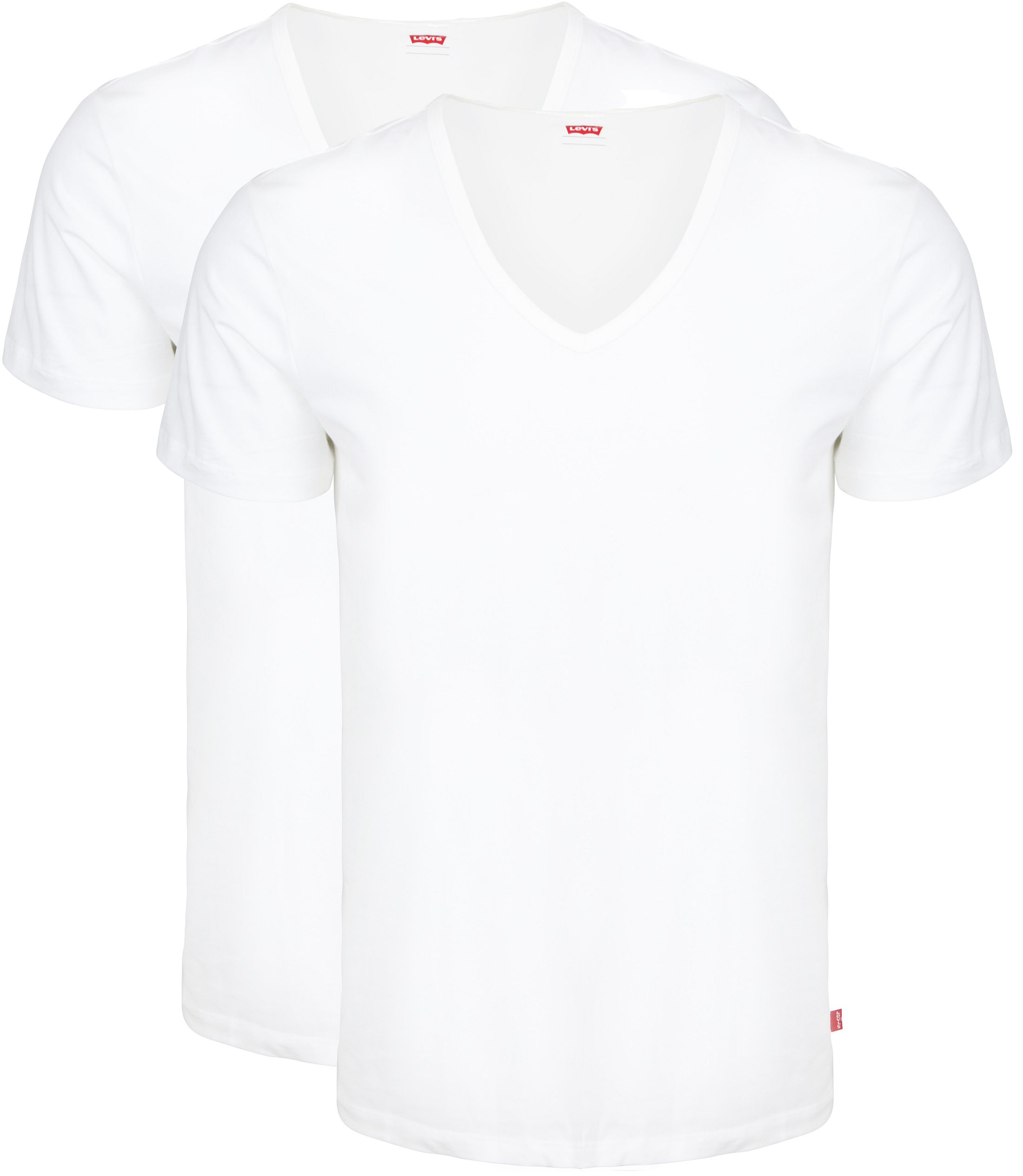 Levi's T-shirt V-Neck Vit 2Pack 701238694-300