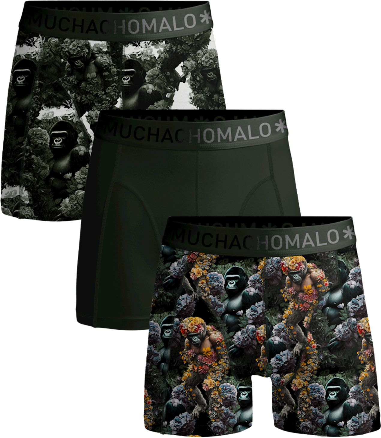 Muchachomalo Boxer-shorts Lot de 3 Gorilla U-GORILLA1010-01-314 commander en ligne | Suitable