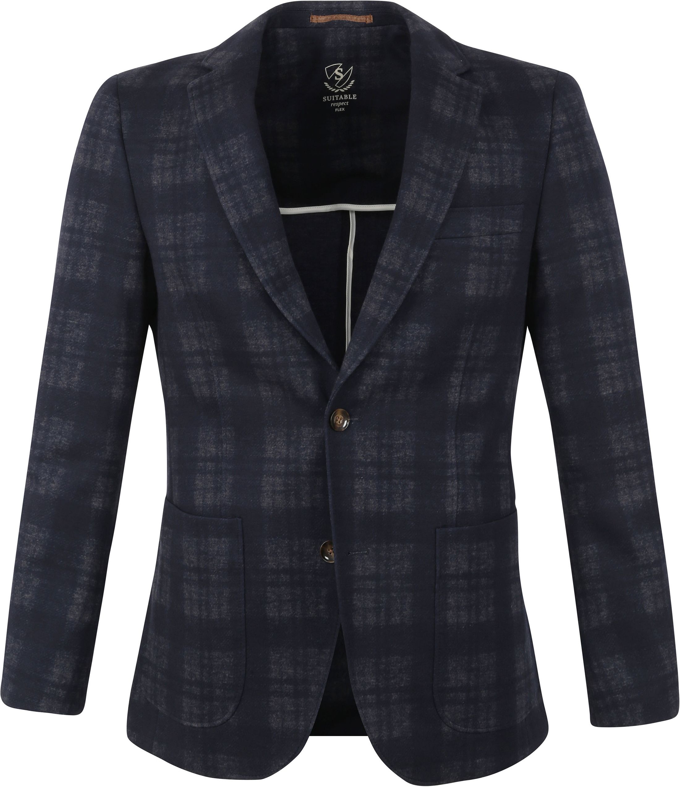 Suitable Respect Blazer Jersey Karo Flex Anthrazit kaufen | SPE213038FA71-980 | Suitable