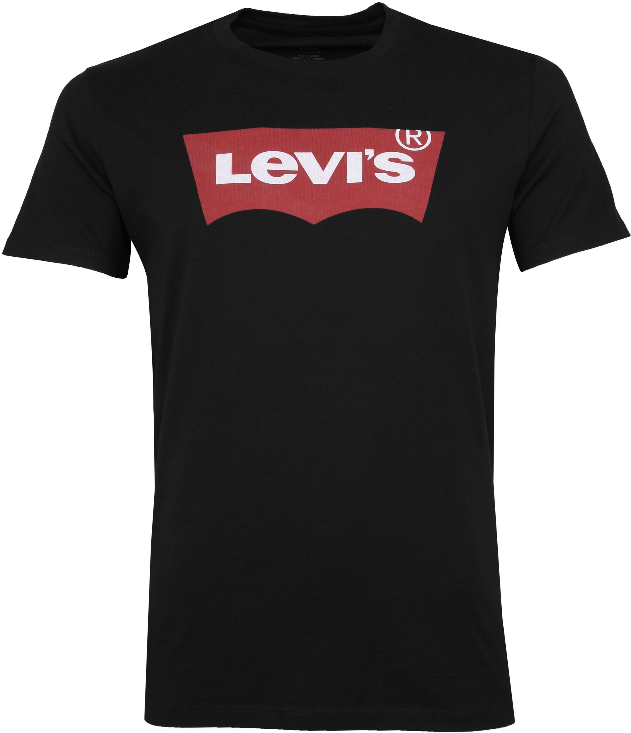 Levi's T-shirt Logo Print Zwart 17783-0137