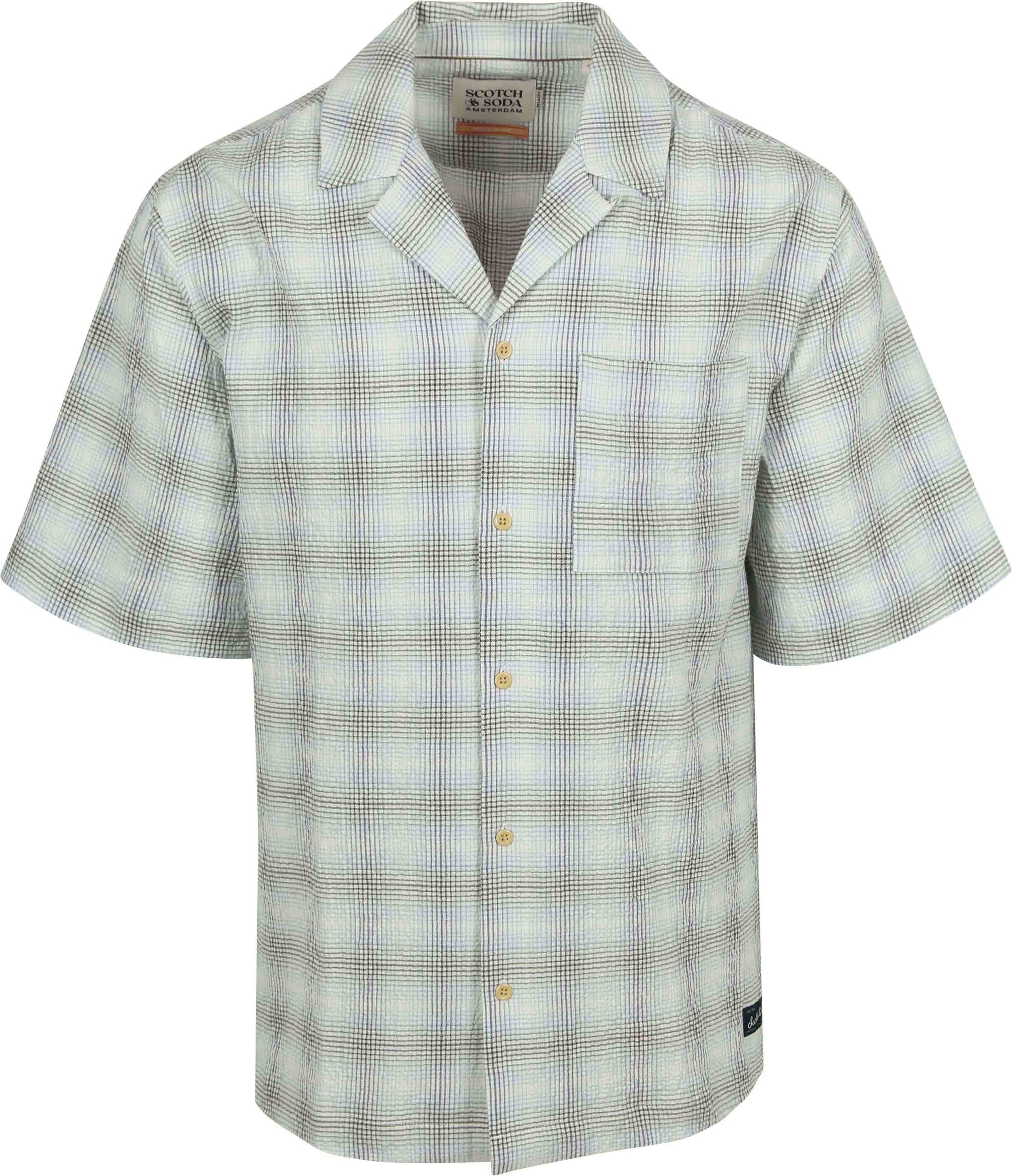 Scotch and Soda Skjortärm Skjortlägg Seersucker Rutig Multifärgad 180031-100