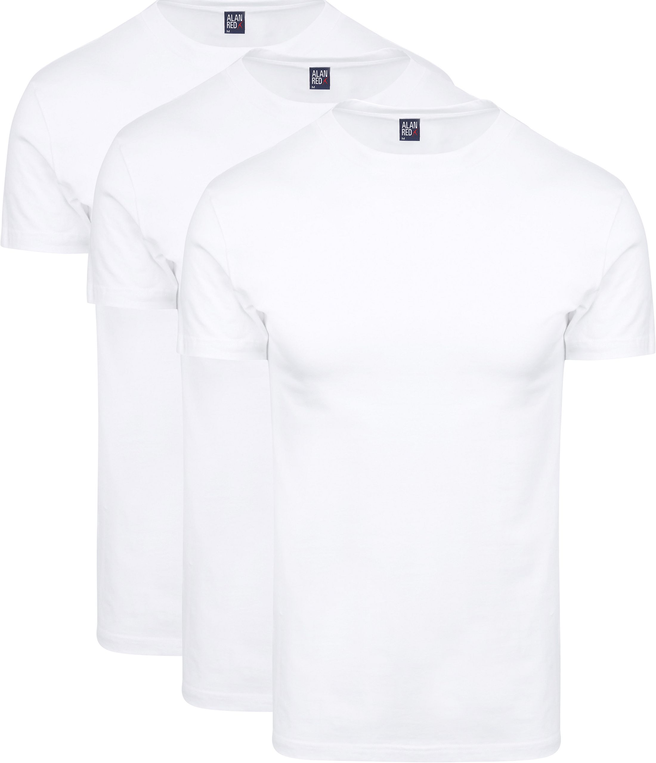 Alan Red T-shirt Biały 6695/3P/01 Oakville 3pack 