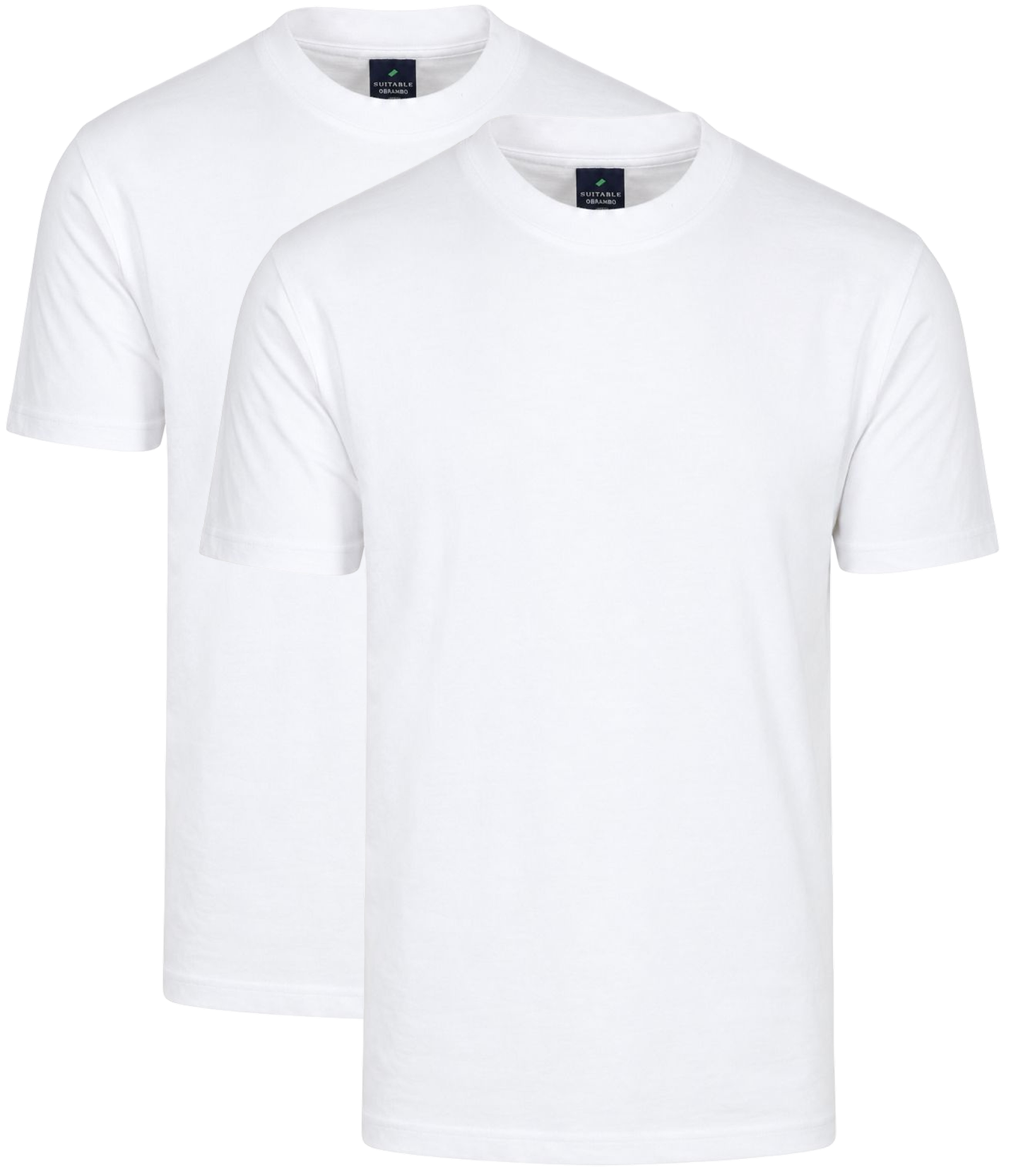 Suitable Obrambo T-skjorte Hvit 2-pakning 3130-2 OBRAMBO white kjøp | Suitable