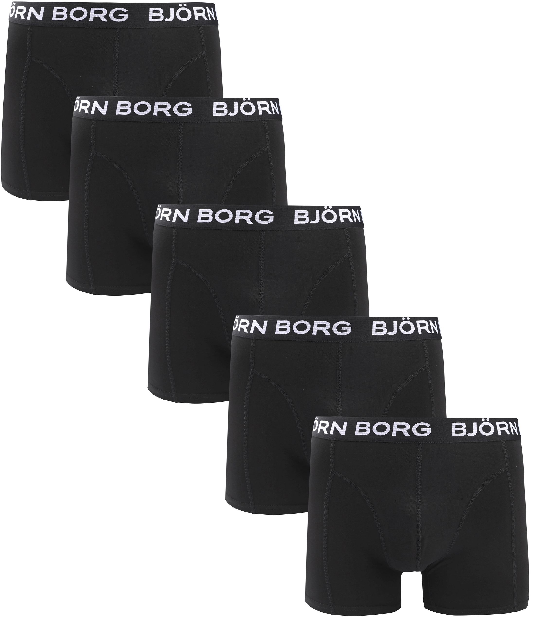 Björn Borg Boxershorts Bomullsstretch 5-pack Svart 10004237-MP001