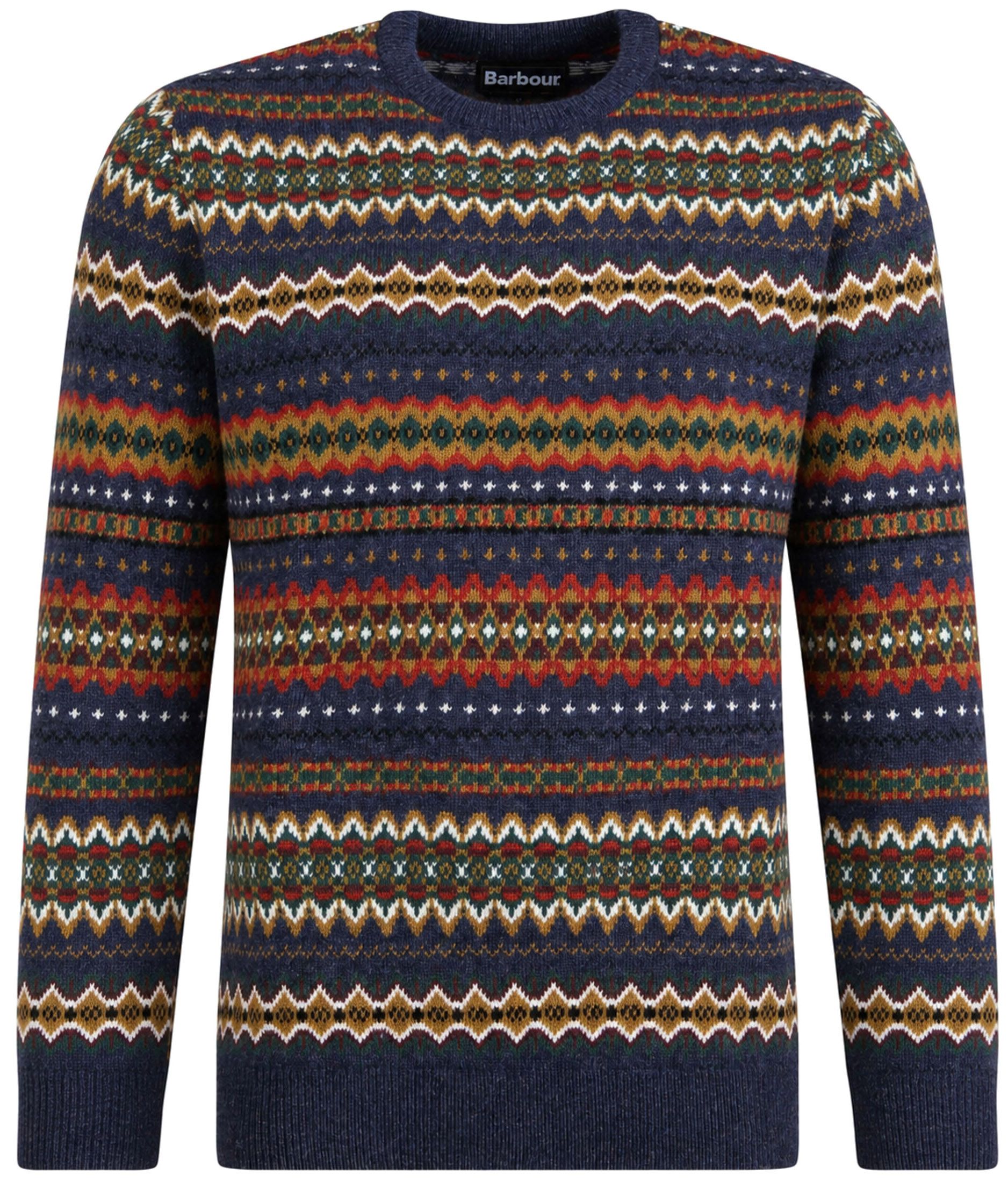Barbour Pullover Fairisle i ull MKN1027-NY72 kjøp | Suitable