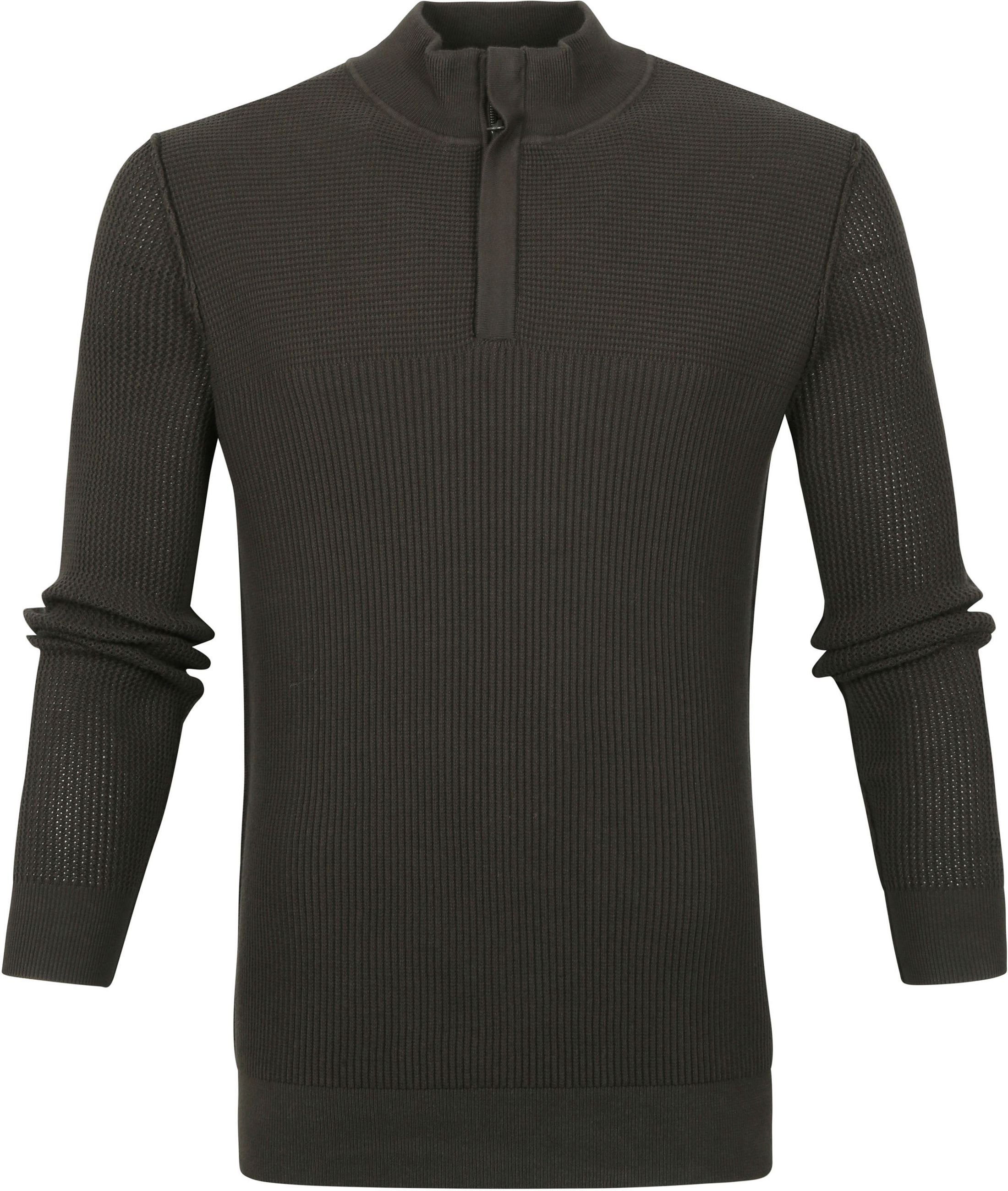 Suitable Pull-over George Demi-Zip Vert Foncé SPE21305GE26ST-357 commander en ligne | Suitable