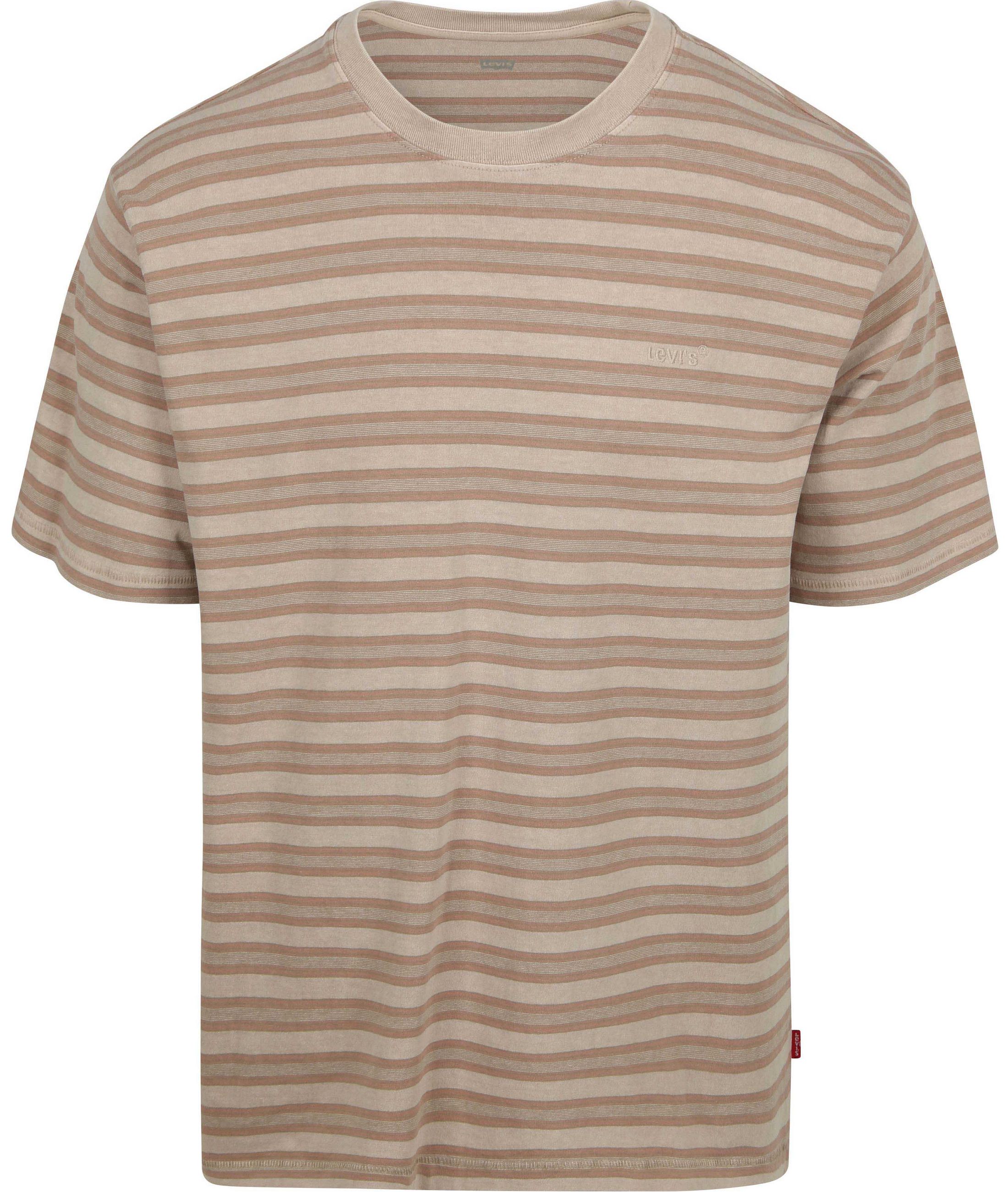Levi's T-Shirt Stripe Vintage Kaki order online | A0637-0190 | Suitable Italy