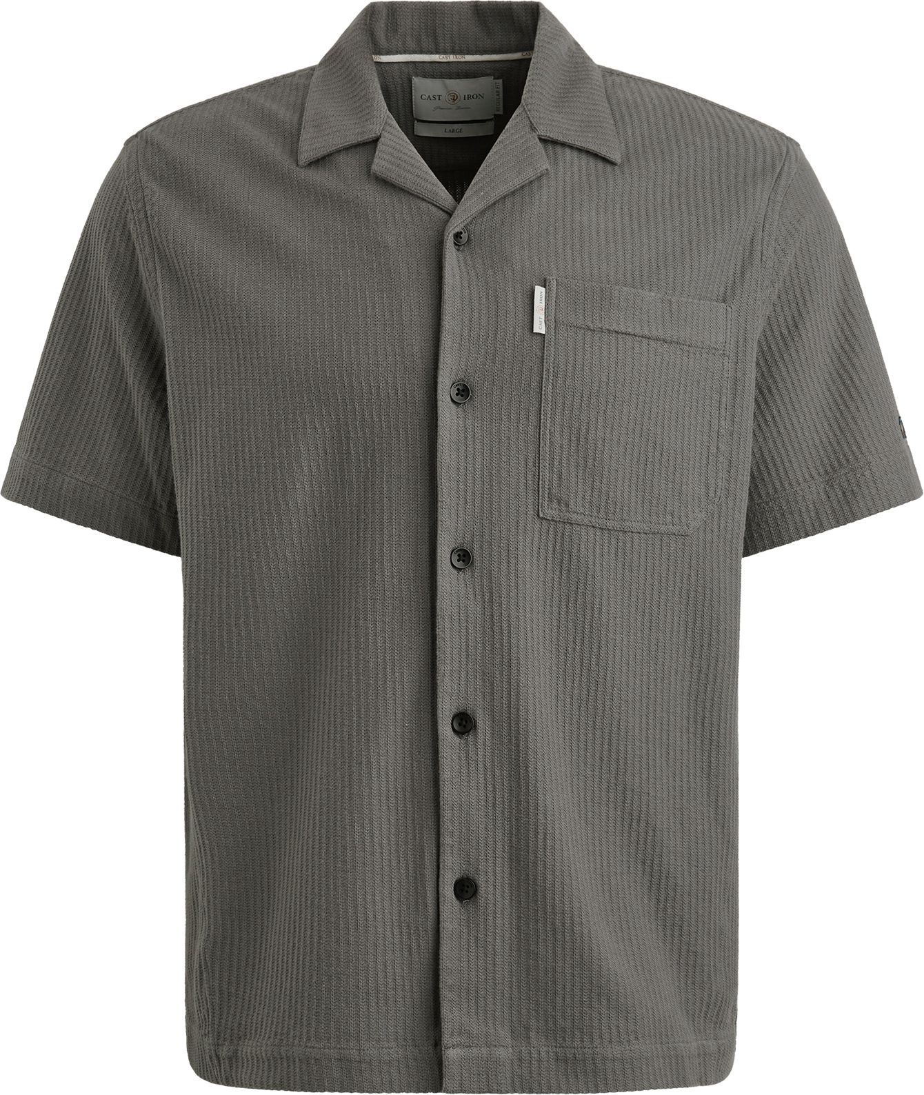 Chemise à manches courtes Cast Iron Jersey Structure Taupe CSIS2504275-9133 commander en ligne | Suitable