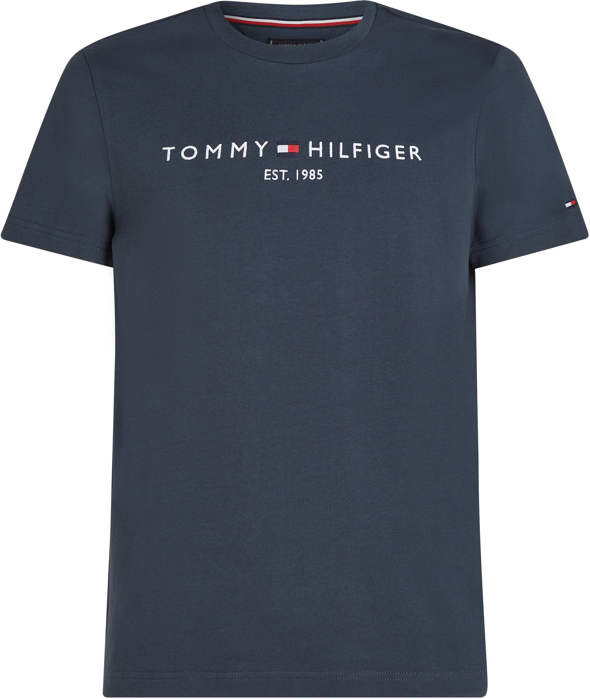 Tommy Hilfiger T-skjorte Logo Militærblå MW0MW11797-POM