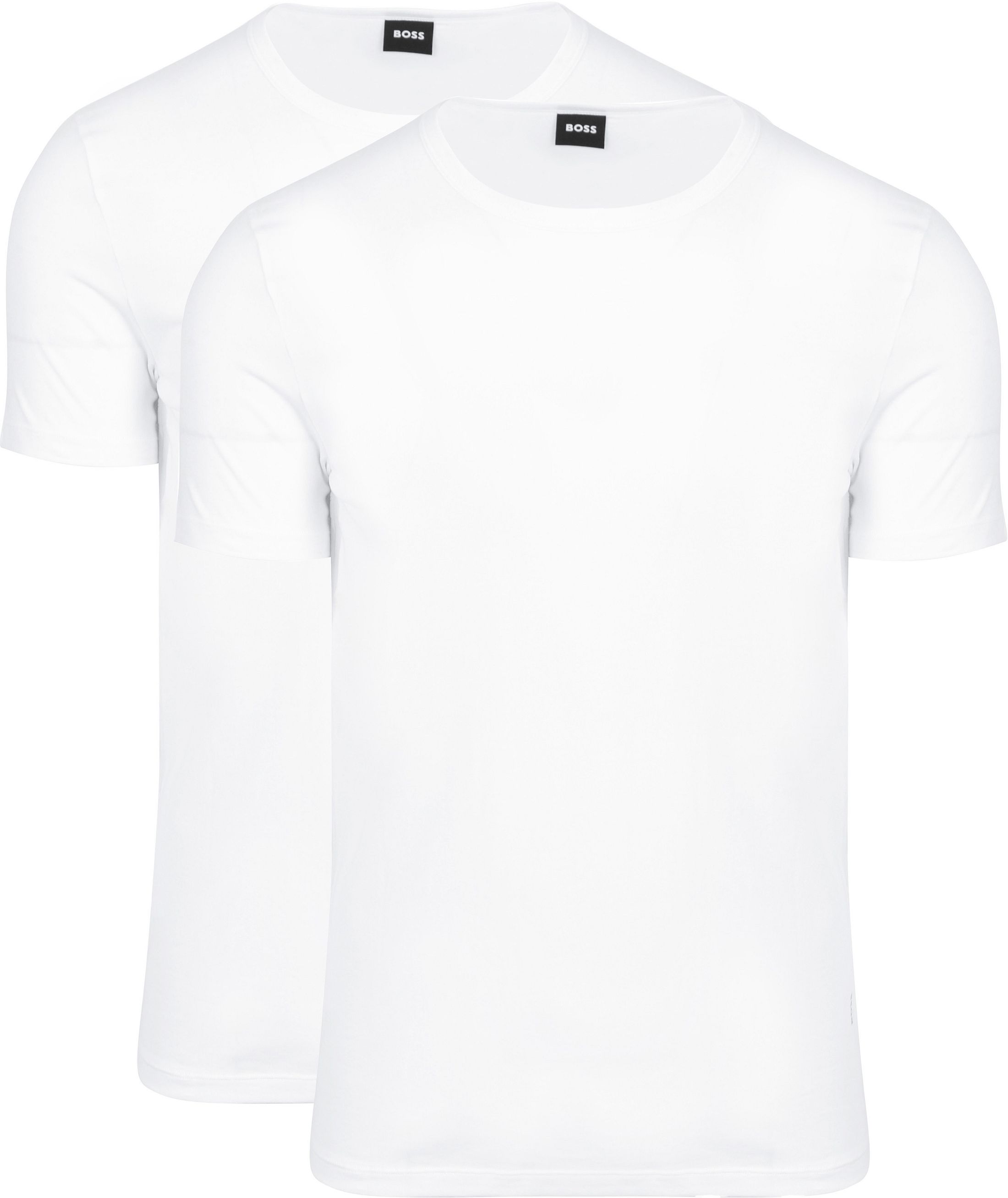 BOSS T-shirt Biały 50475276-100 2-pack