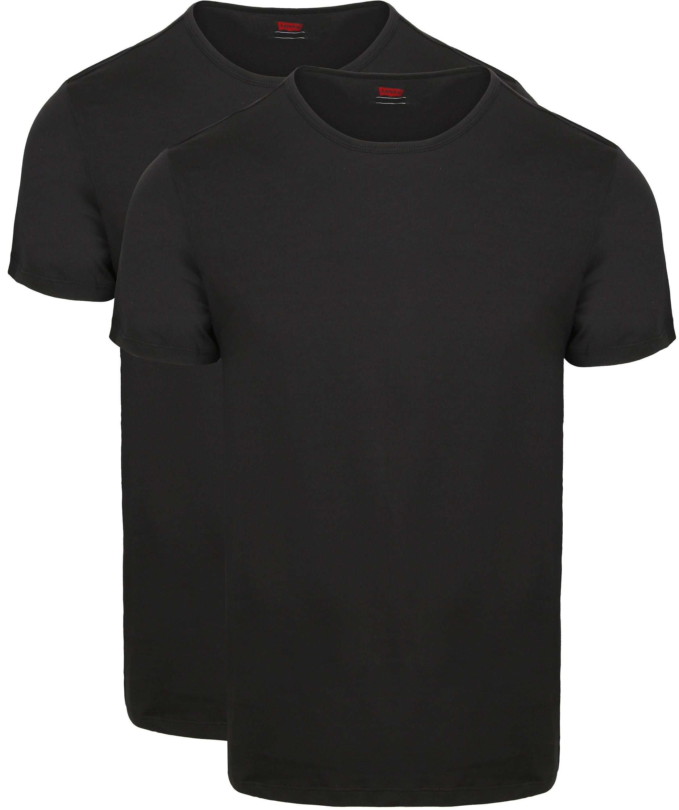 Levi's T-shirt Solid Crew Black 2-Pack 701238009-002 order online | Suitable