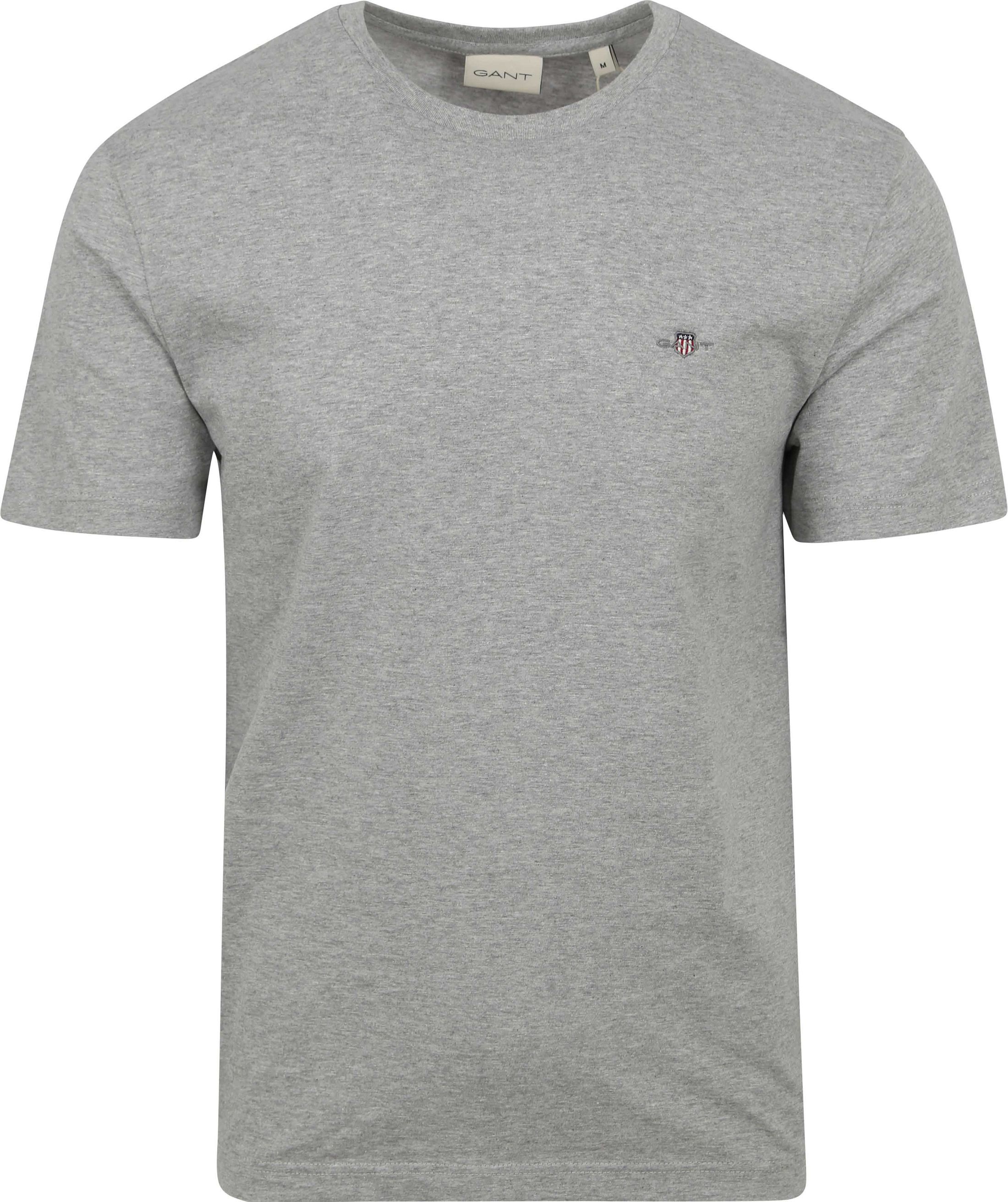 Gant T-shirt Shield Logo Gris commander en ligne | 2003184-93 | Suitable Luxembourg