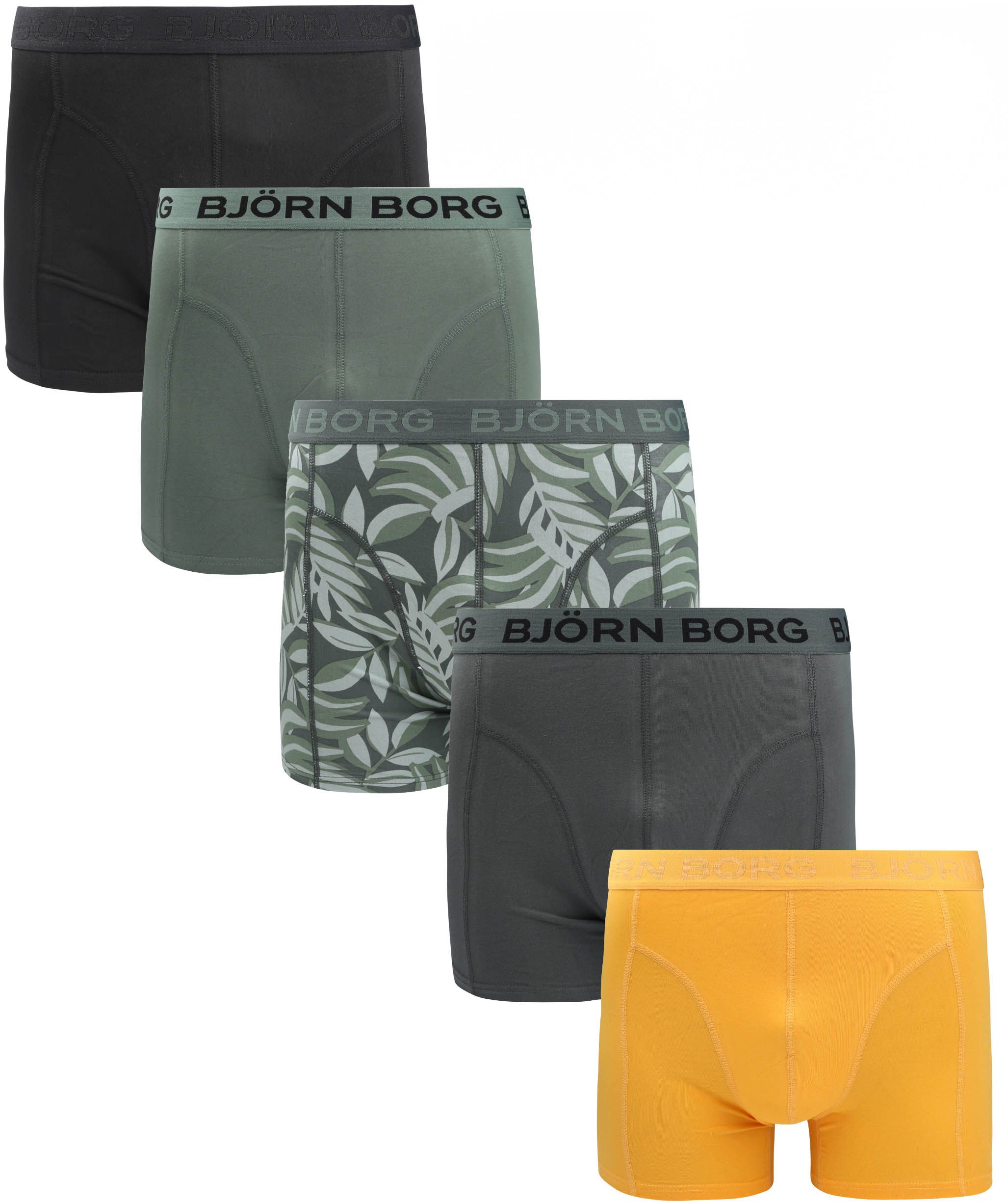 Björn Borg Boxershorts av Bomull Stretch 5-pack Flerfärgad