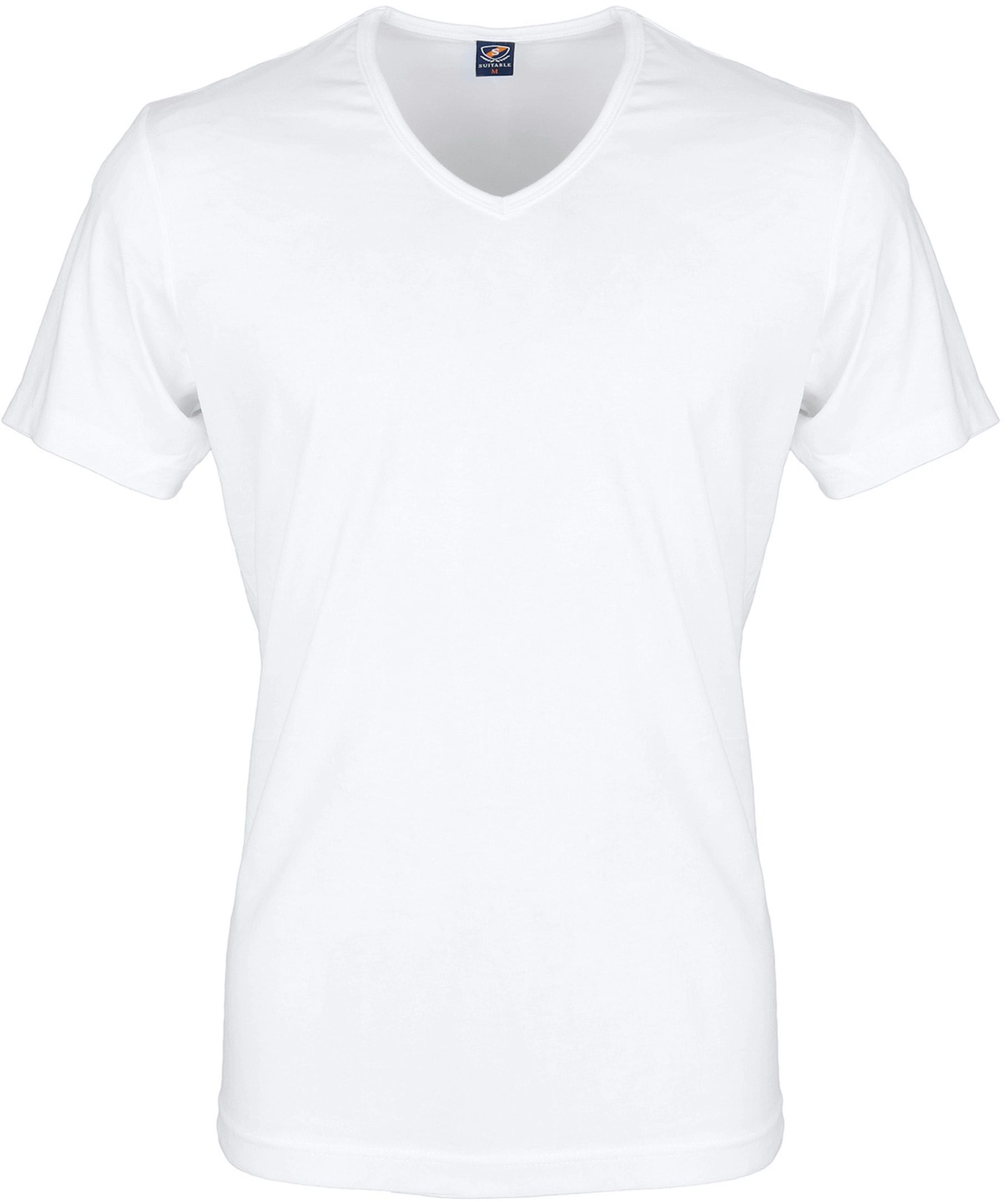 Essayez maintenant ! T-shirt adapté Blanc Col V Vita 120-1 V White Vita commander en ligne | Suitable