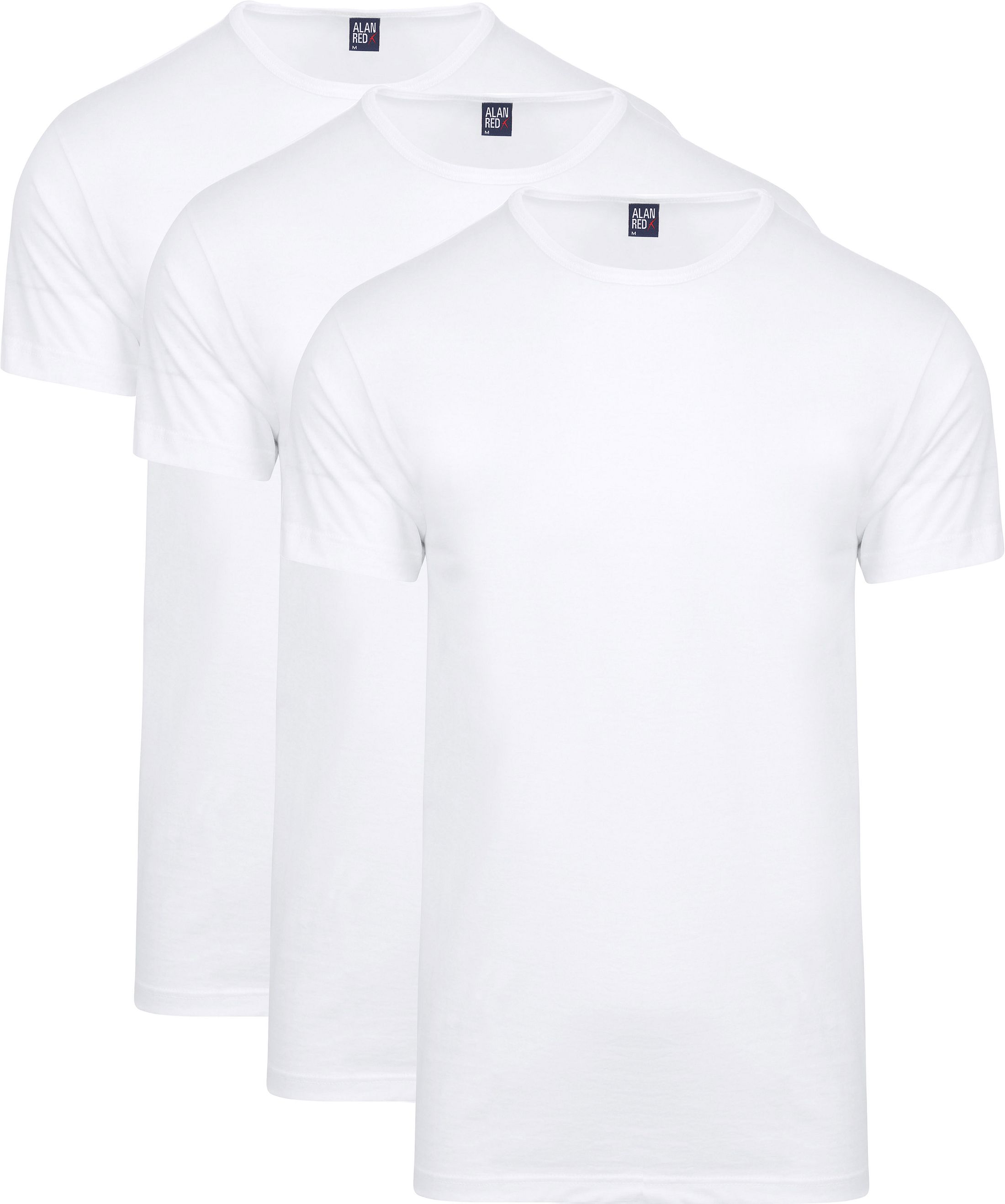 Alan Red Special Offer O-Neck T-shirts White 3-Pack order online | 6672/3P/01 Derby T-shirt White | Suitable Slovenia