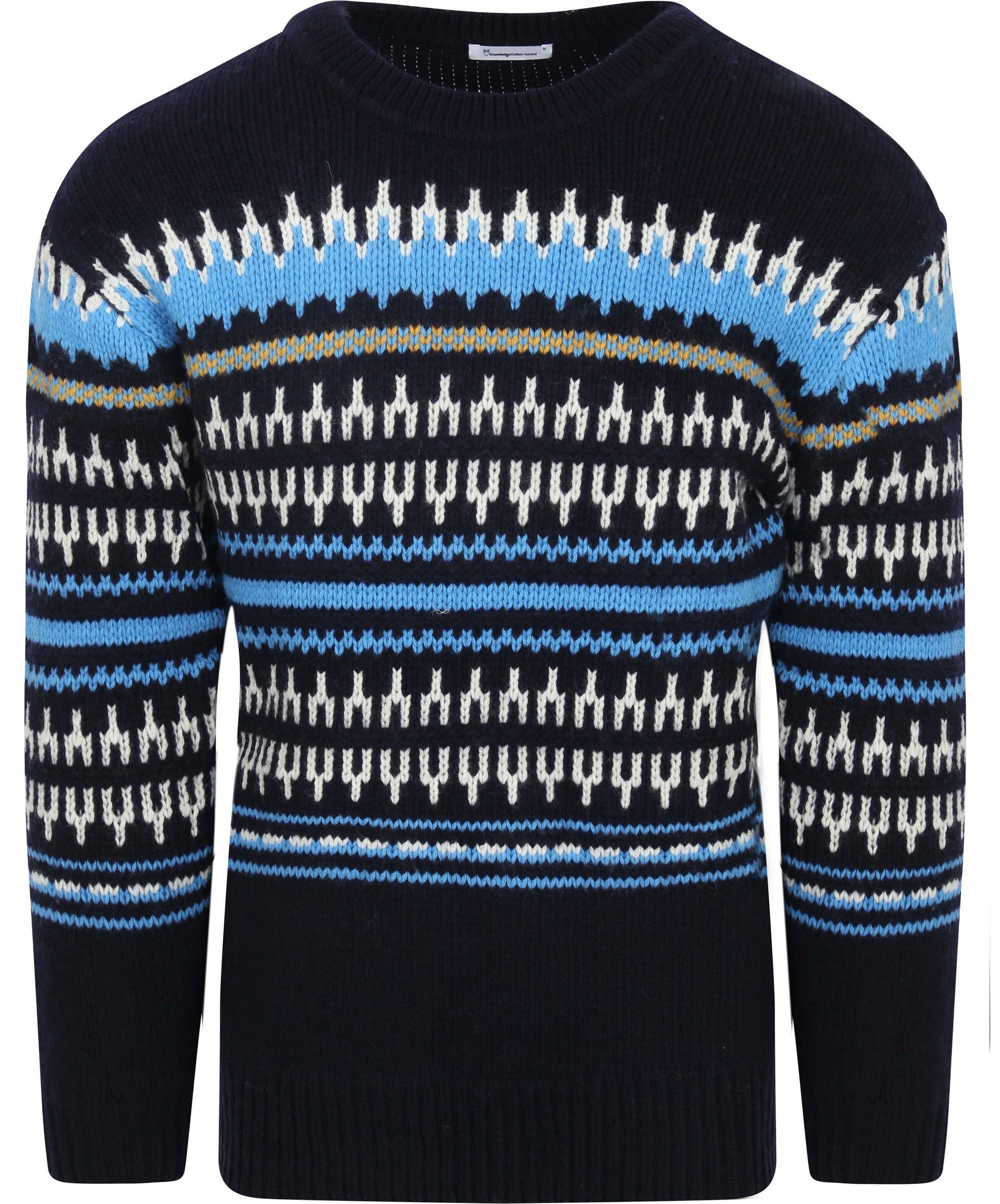 Køb KnowledgeCotton Apparel Ulvetryk Mørkeblå 1080028-8021 Blue stripe | Suitable
