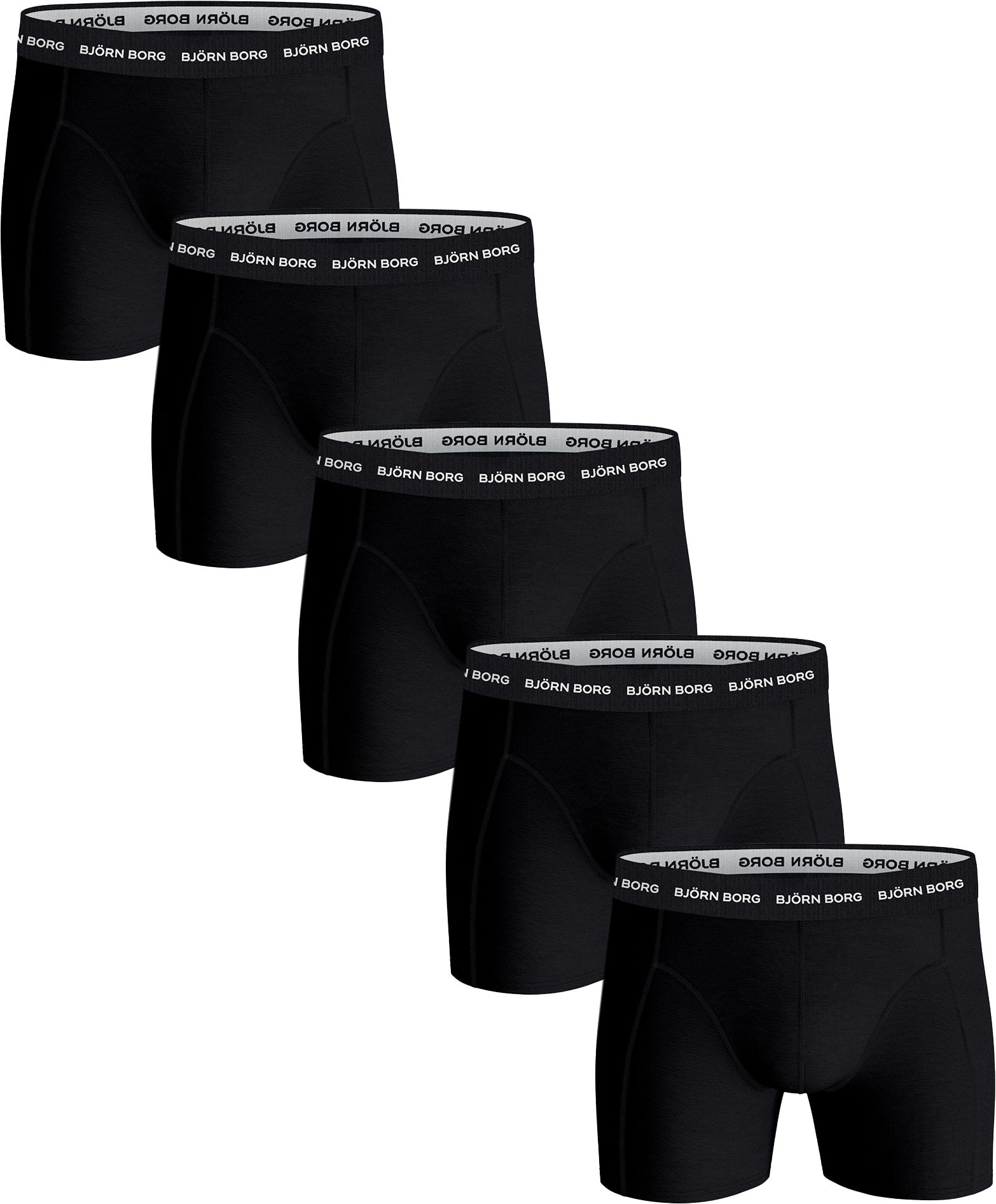 Bjorn Borg Boxers Cotton Stretch 5-Pack Noir  10004234-MP005 commander en ligne | Suitable