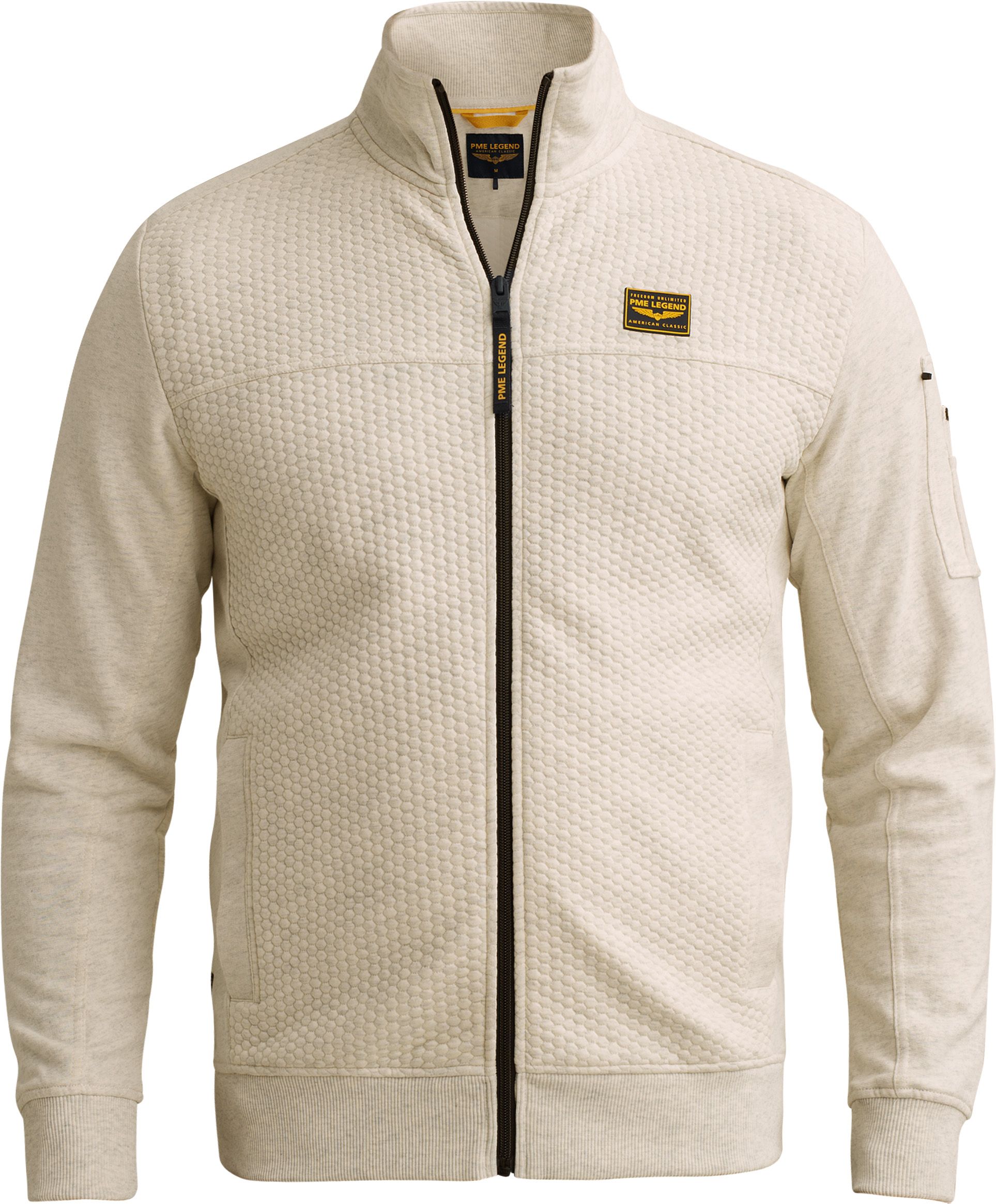 PME Legend Cardigan Interlock Bone White Melee order online | Suitable