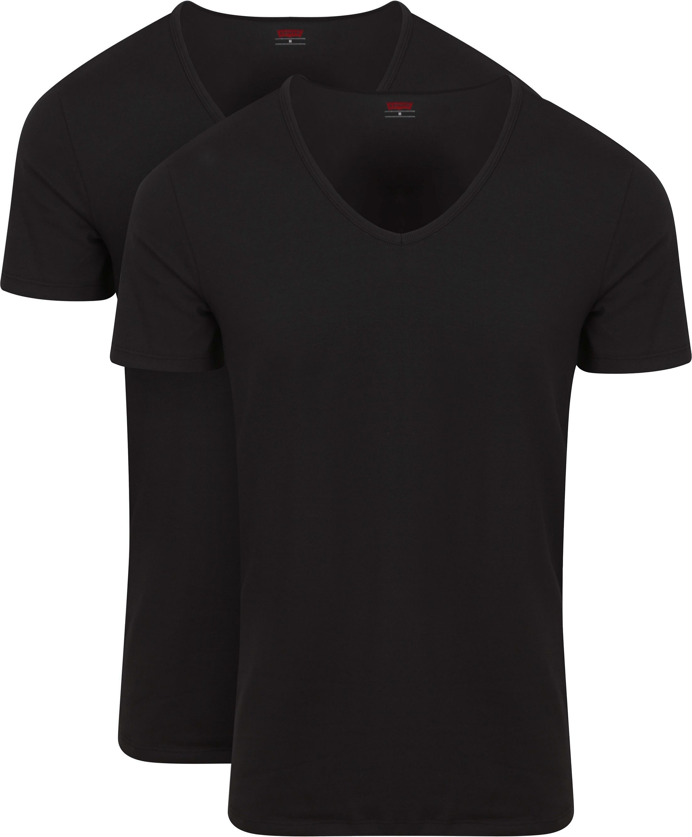 Levi's T-Shirt V-Hals Zwart 2-Pack 905056001-884 kopen | Suitable
