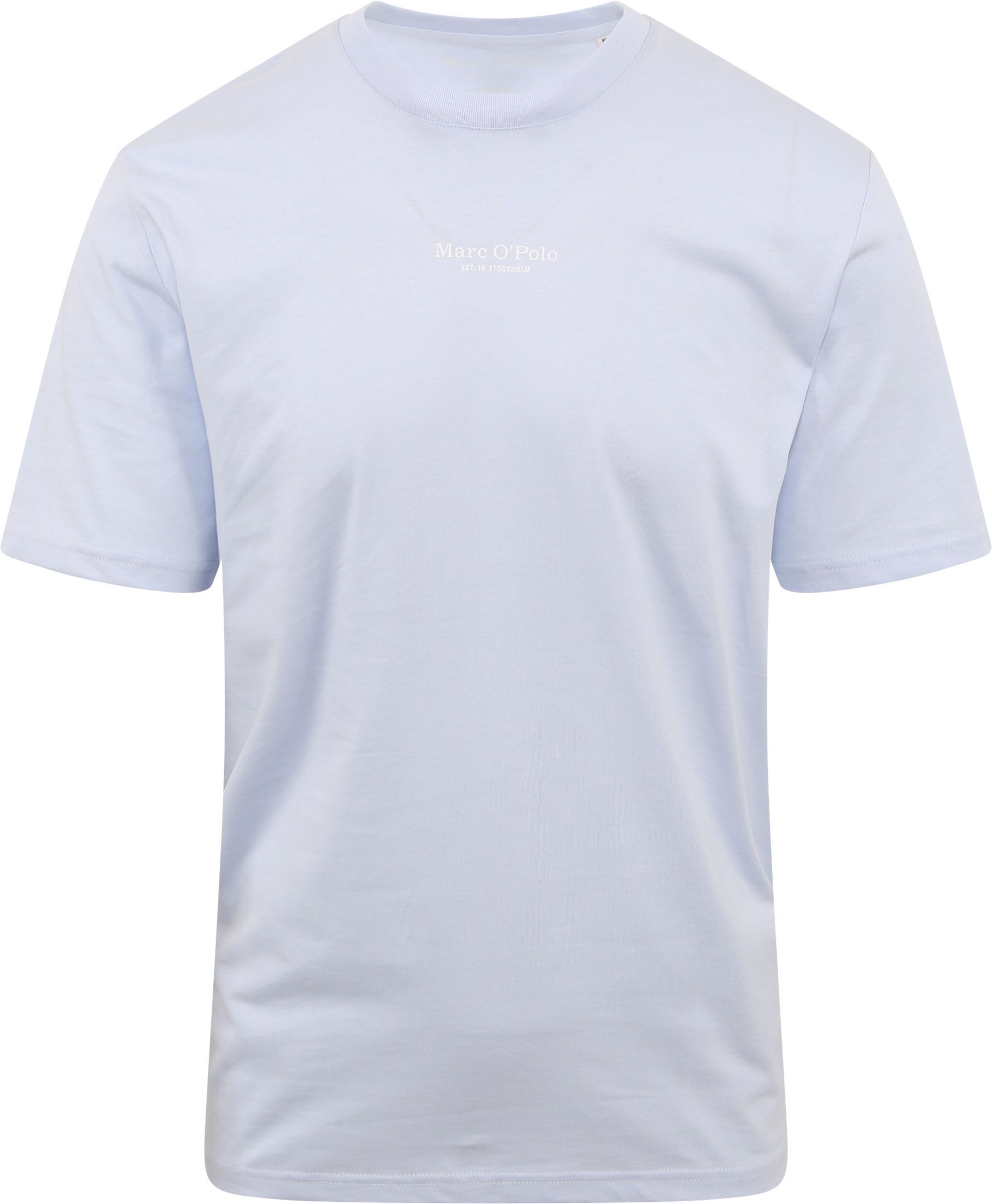 Køb Marc O'Polo T-shirt med logo lyseblå 324247751382-806 | Suitable