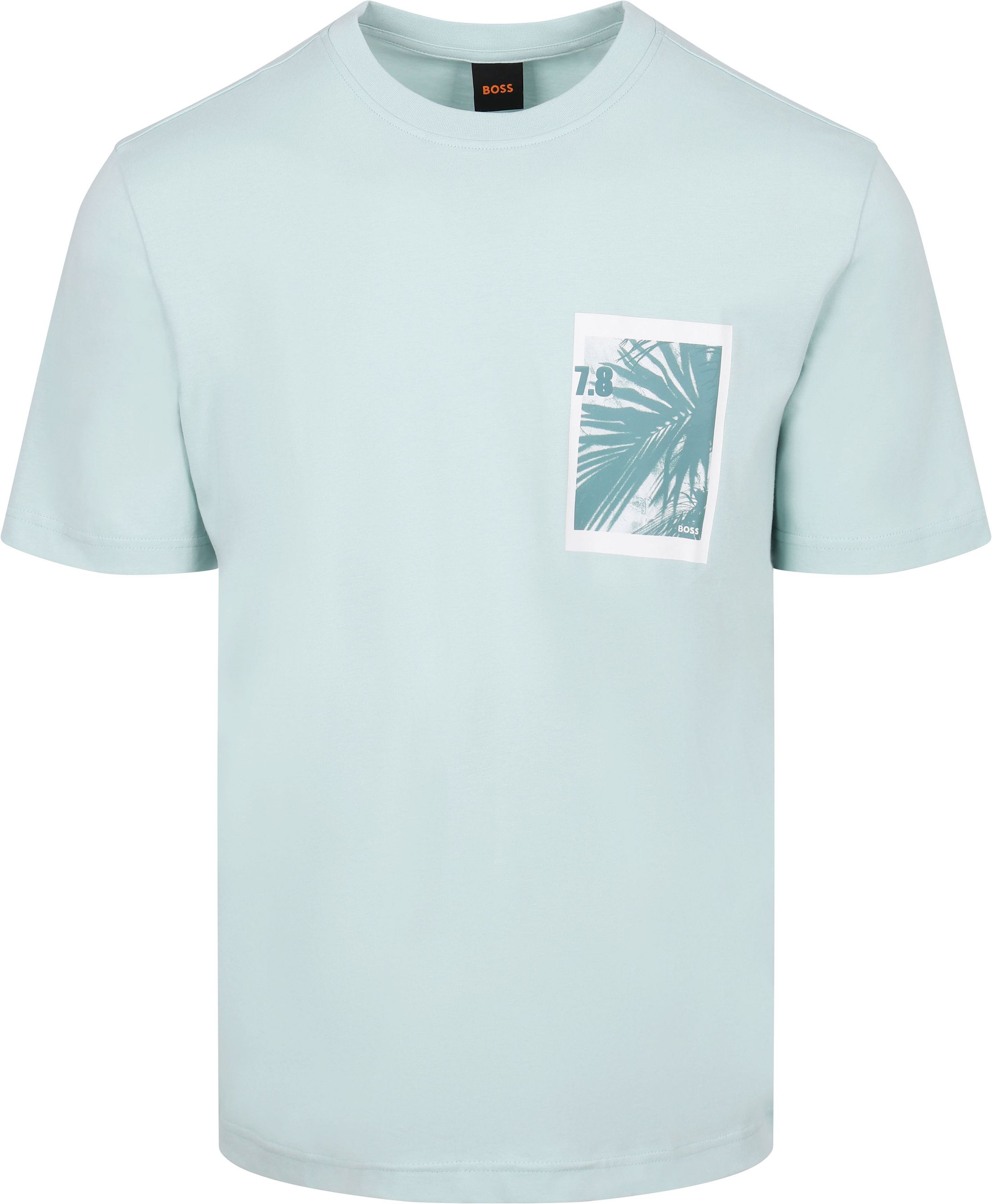 BOSS T-shirt Niebieski 50561853-446 