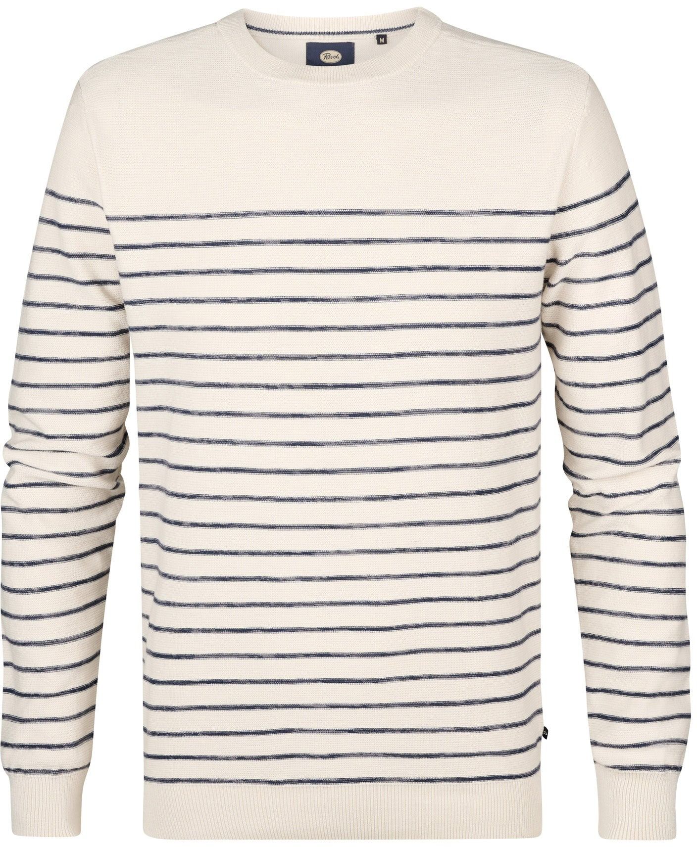 Petrol Tröja Palm Stripe Äggskal M-1050-KWR201-0112